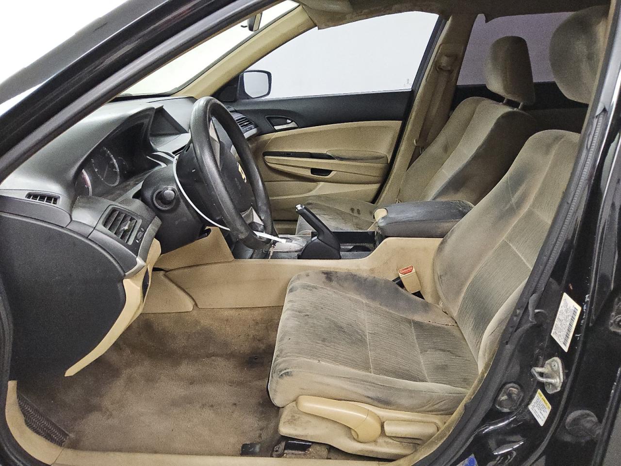 2012 Honda Accord Lx Black vin: 1HGCP2F32CA013063 Damage: Headlining, Peeling, > 12 Inches