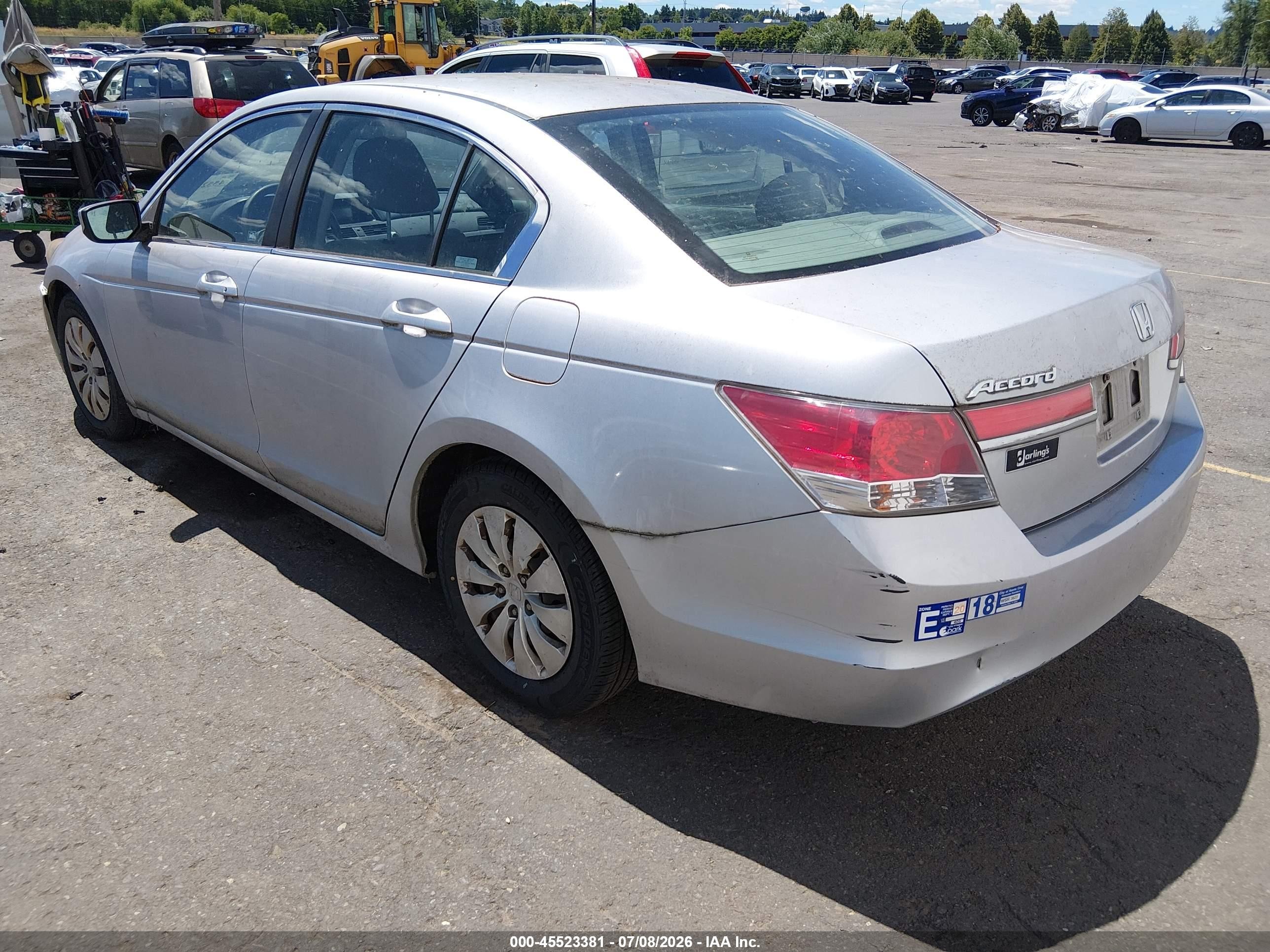 2012 Honda Accord 2.4 Lx Silver vin: 1HGCP2F32CA026573