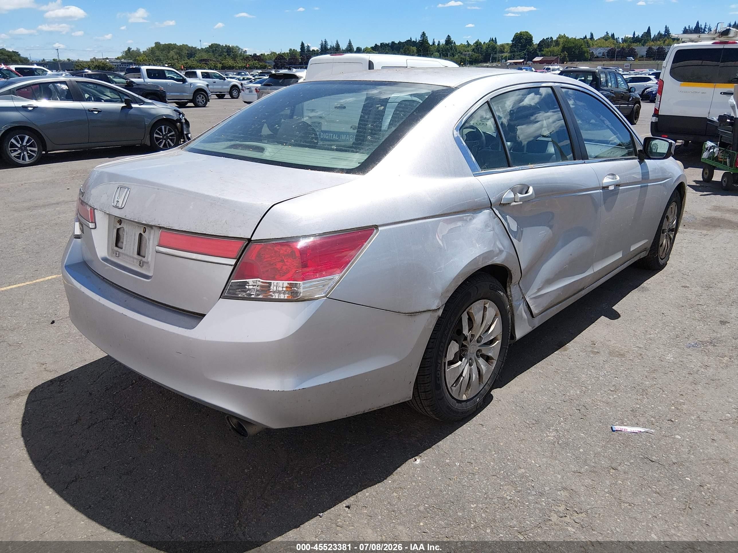 2012 Honda Accord 2.4 Lx Silver vin: 1HGCP2F32CA026573