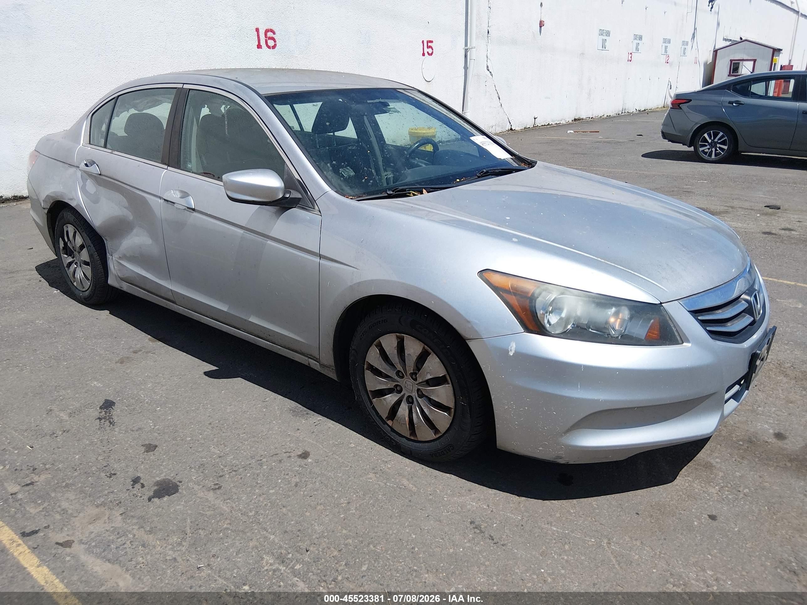 2012 Honda Accord 2.4 Lx Silver vin: 1HGCP2F32CA026573