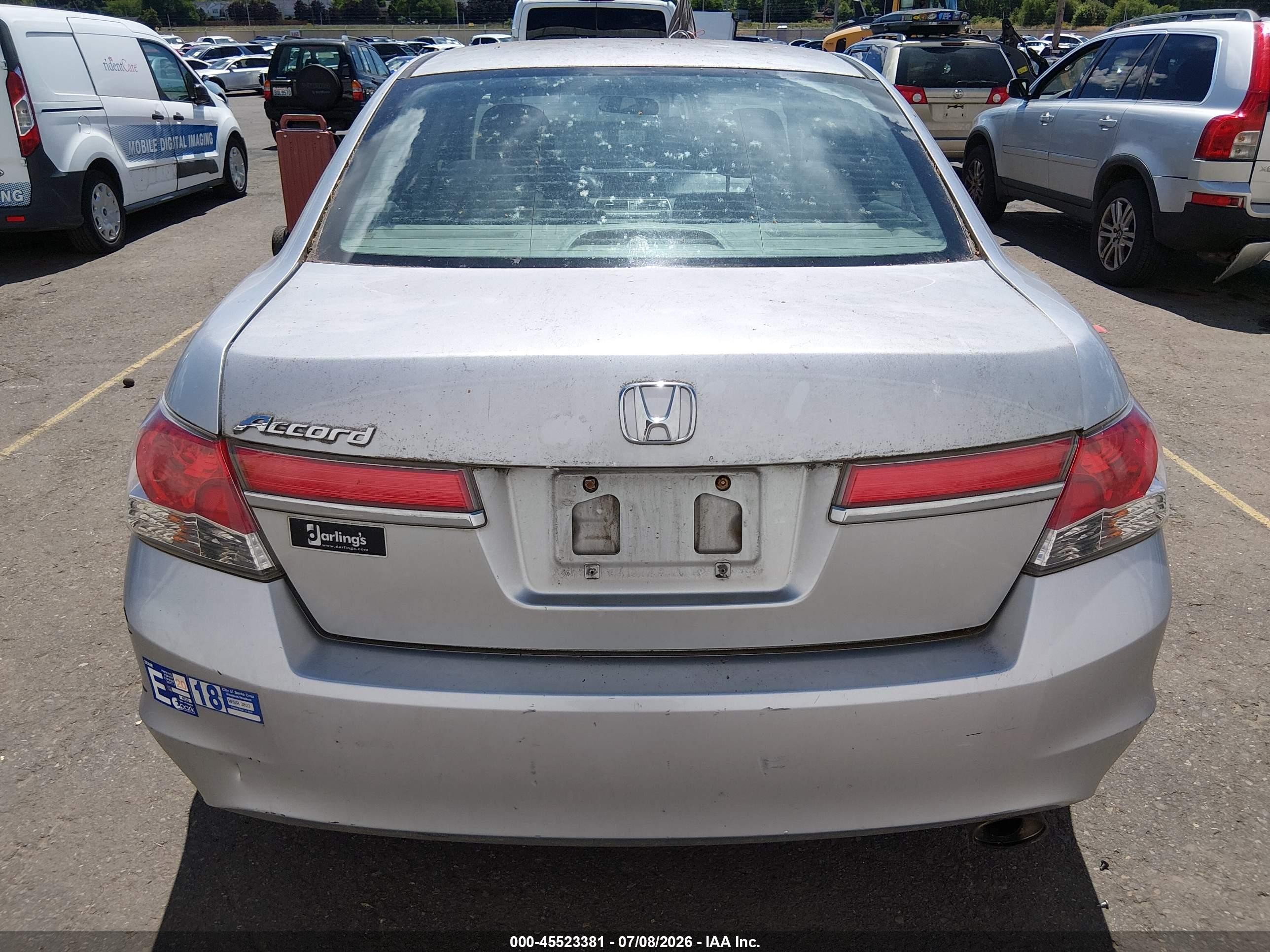 2012 Honda Accord 2.4 Lx Silver vin: 1HGCP2F32CA026573