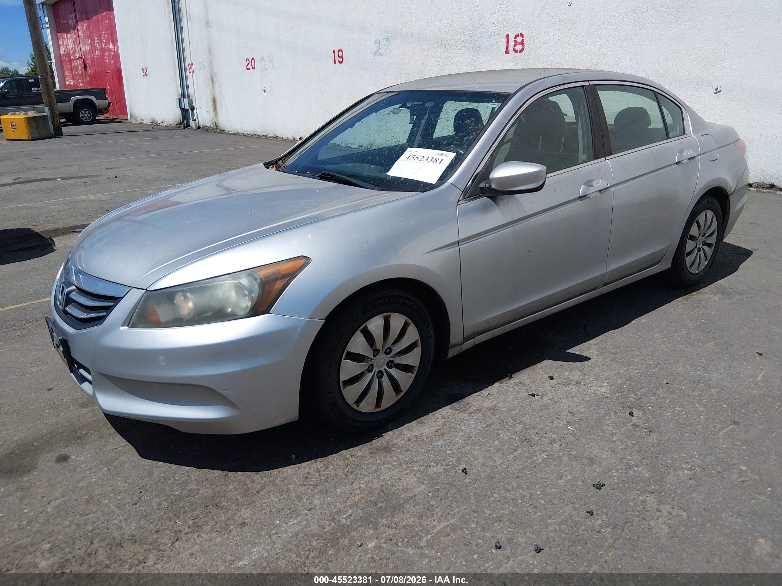 2012 Honda Accord 2.4 Lx Silver vin: 1HGCP2F32CA026573