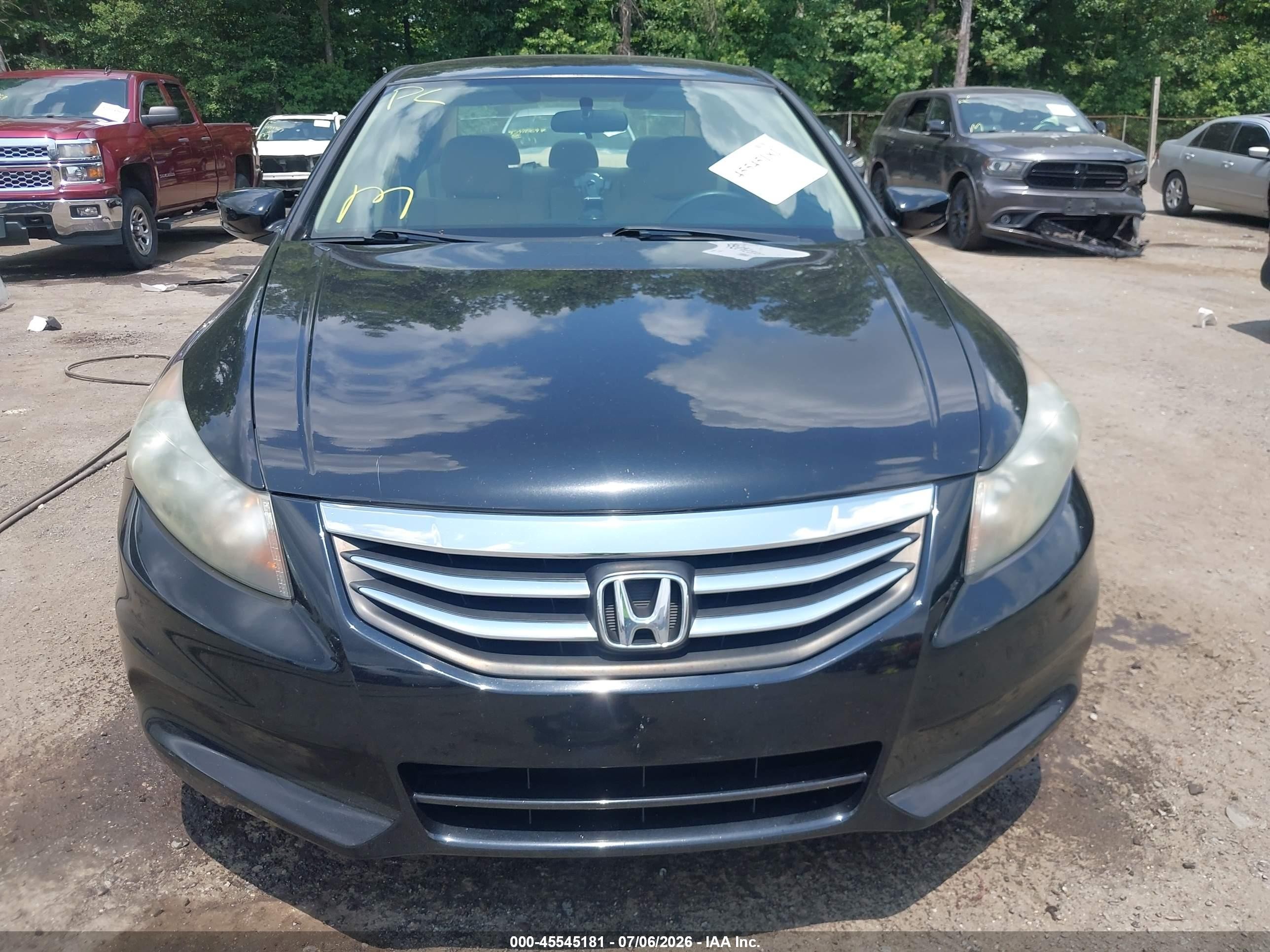 2012 Honda Accord 2.4 Lx Черный vin: 1HGCP2F32CA040702