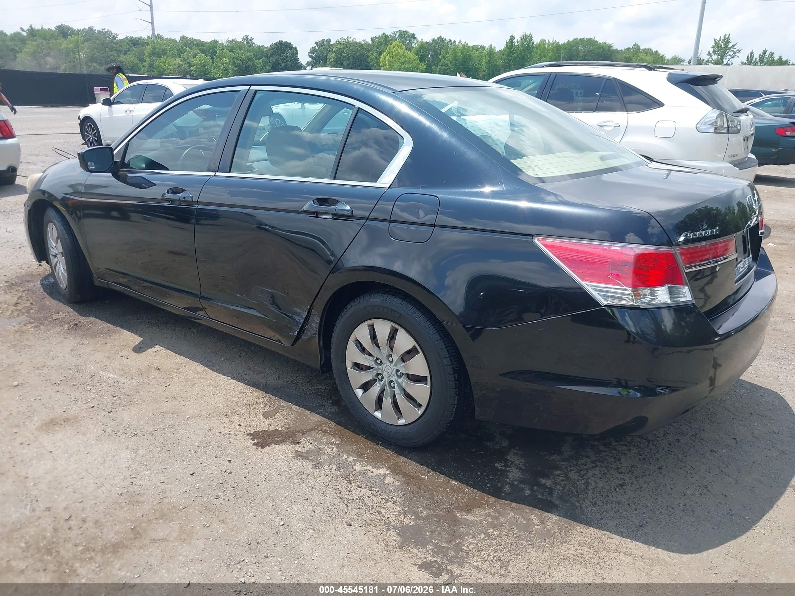 2012 Honda Accord 2.4 Lx Черный vin: 1HGCP2F32CA040702