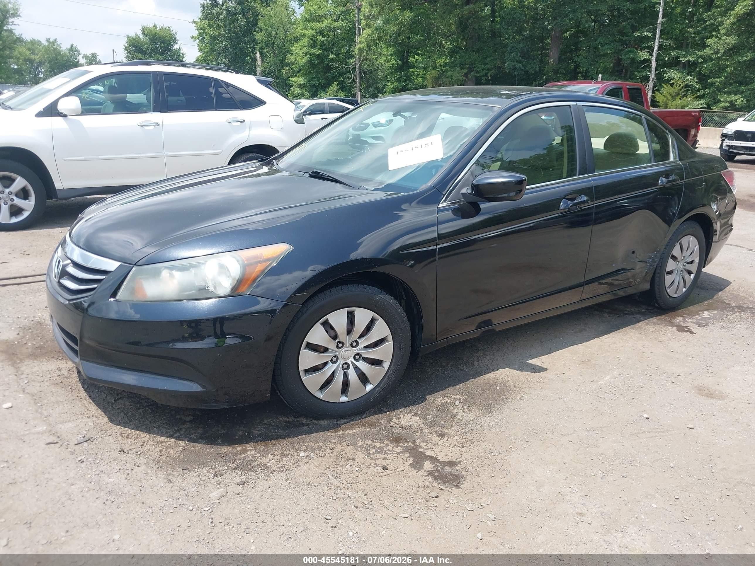 2012 Honda Accord 2.4 Lx Черный vin: 1HGCP2F32CA040702