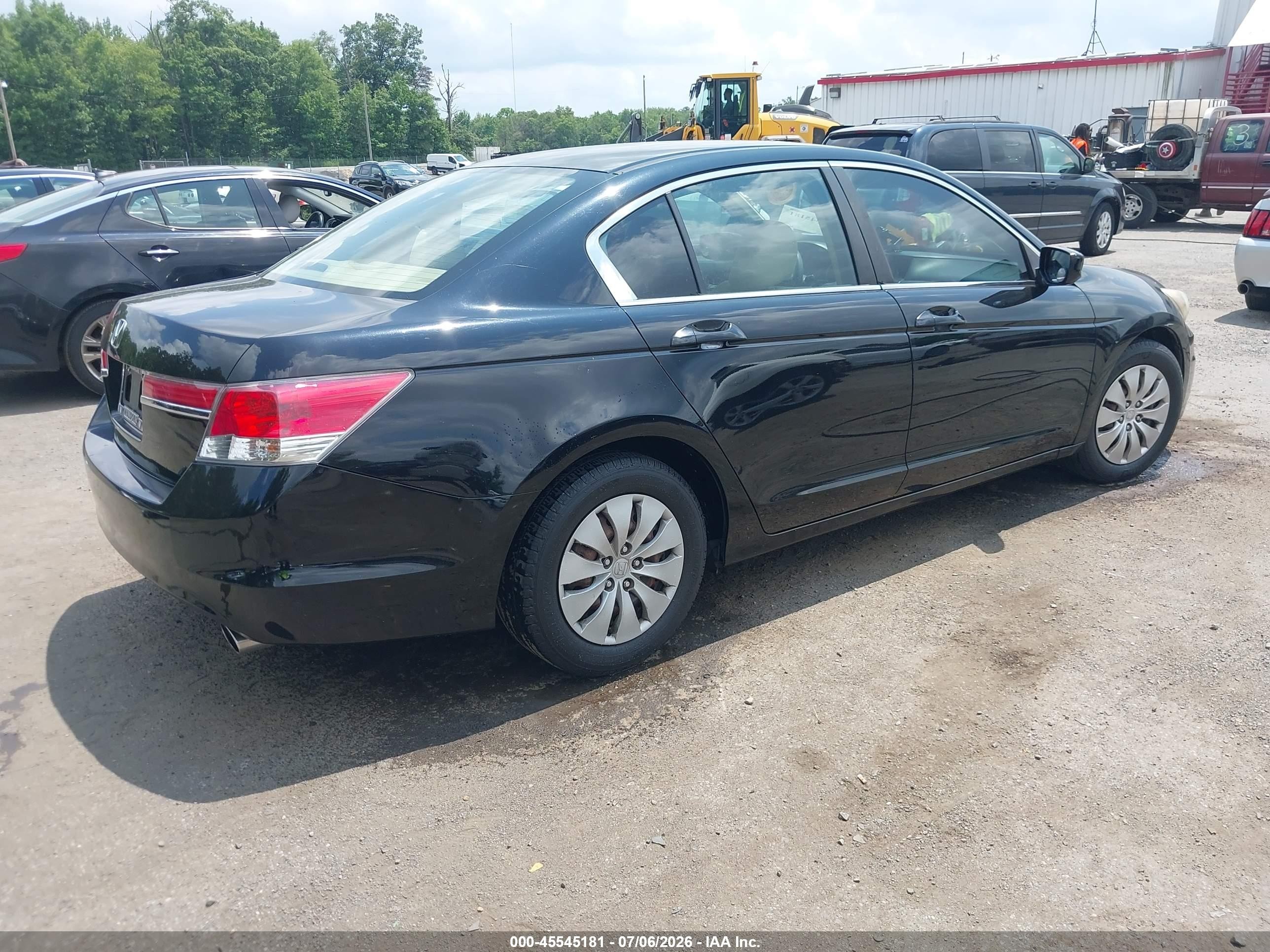 2012 Honda Accord 2.4 Lx Черный vin: 1HGCP2F32CA040702