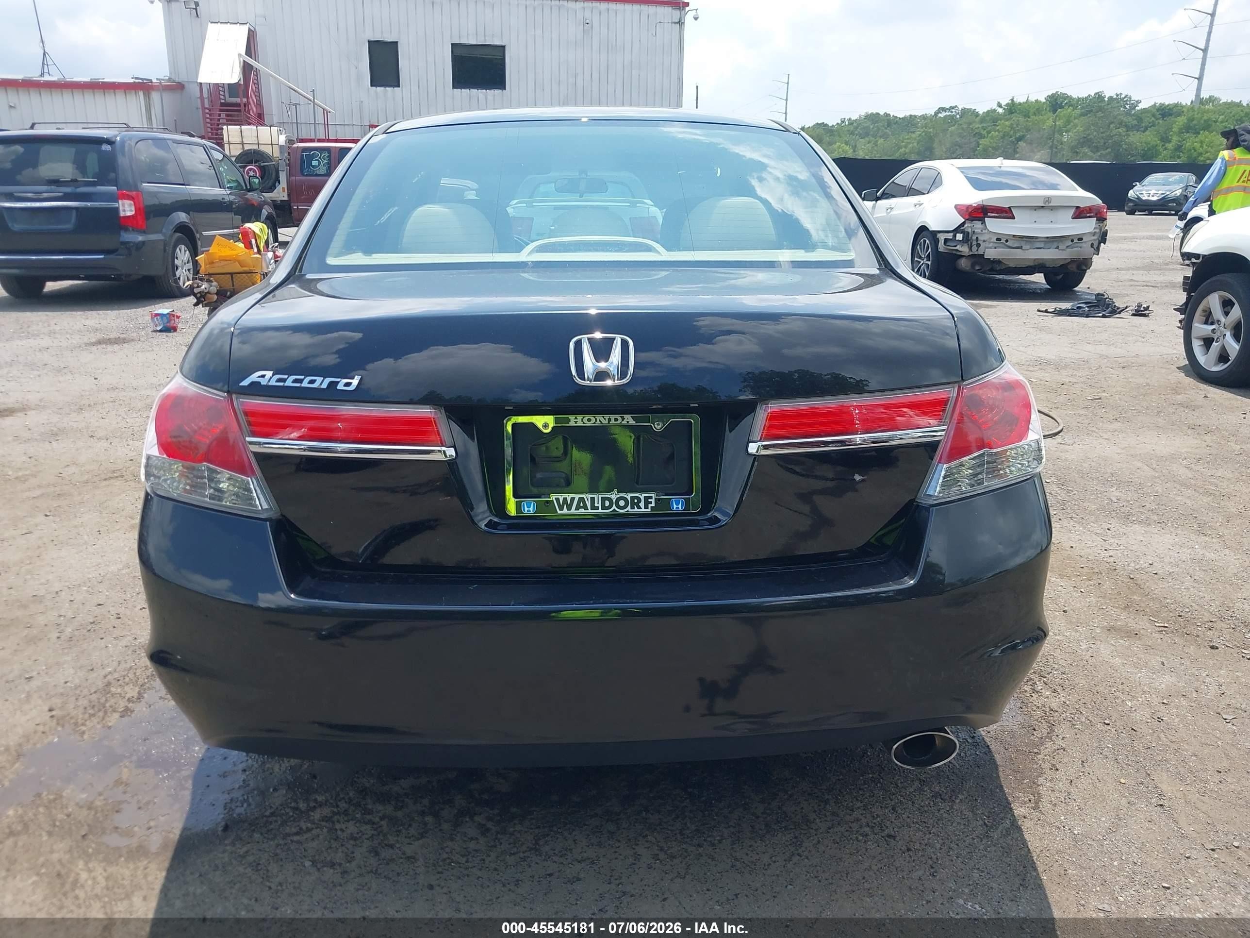 2012 Honda Accord 2.4 Lx Черный vin: 1HGCP2F32CA040702