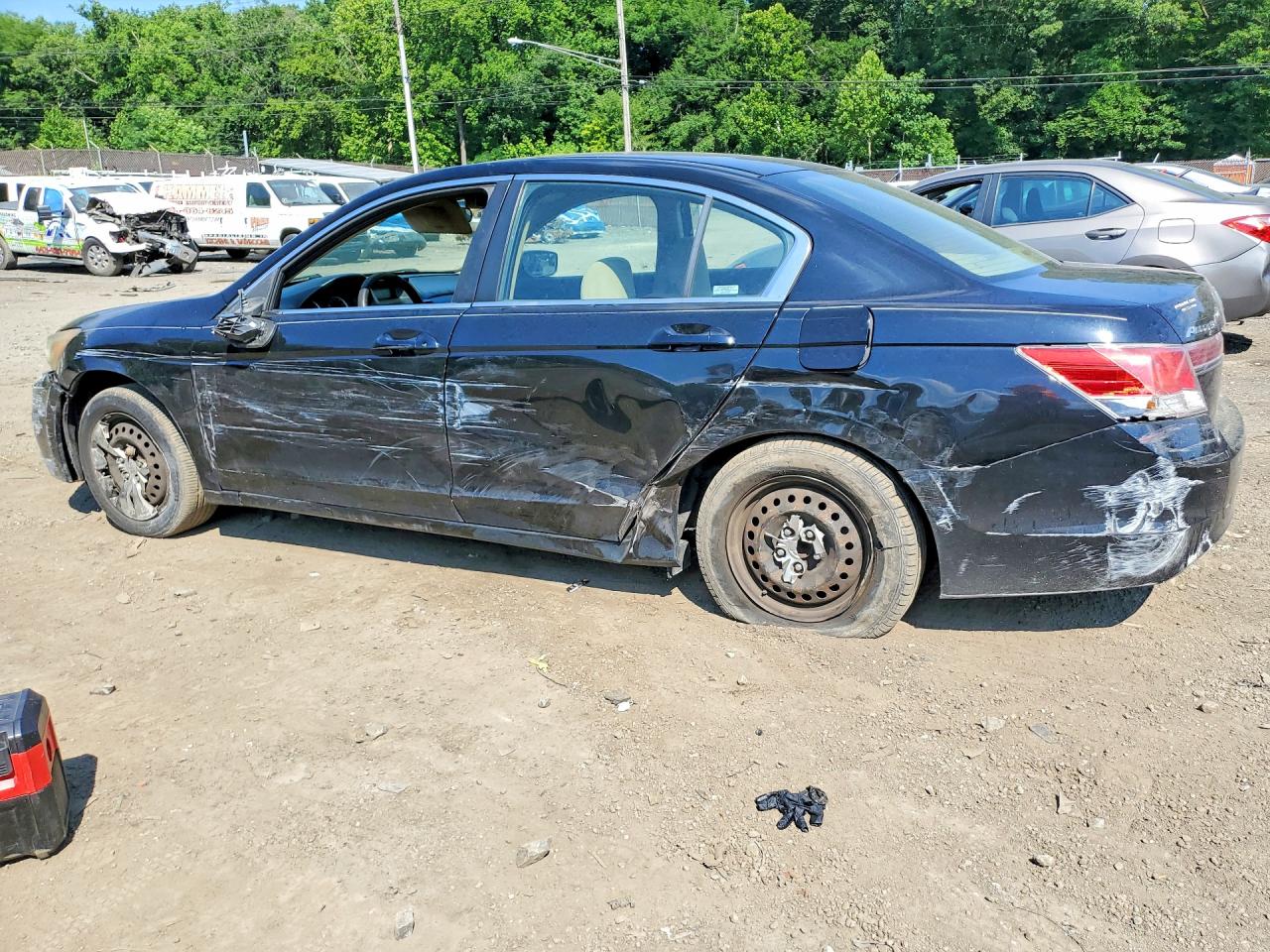 2012 Honda Accord Lx Black vin: 1HGCP2F32CA040747