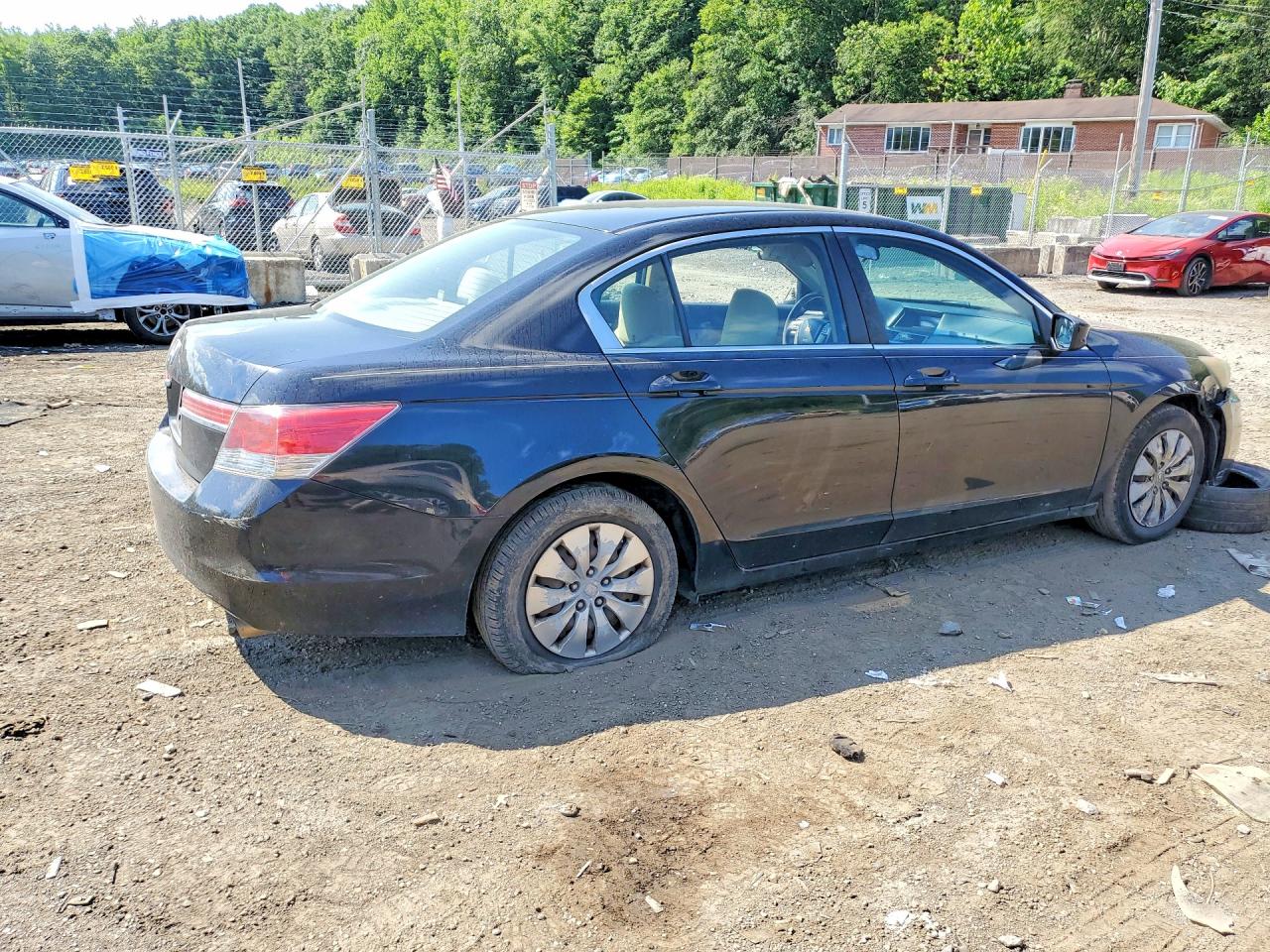 2012 Honda Accord Lx Black vin: 1HGCP2F32CA040747