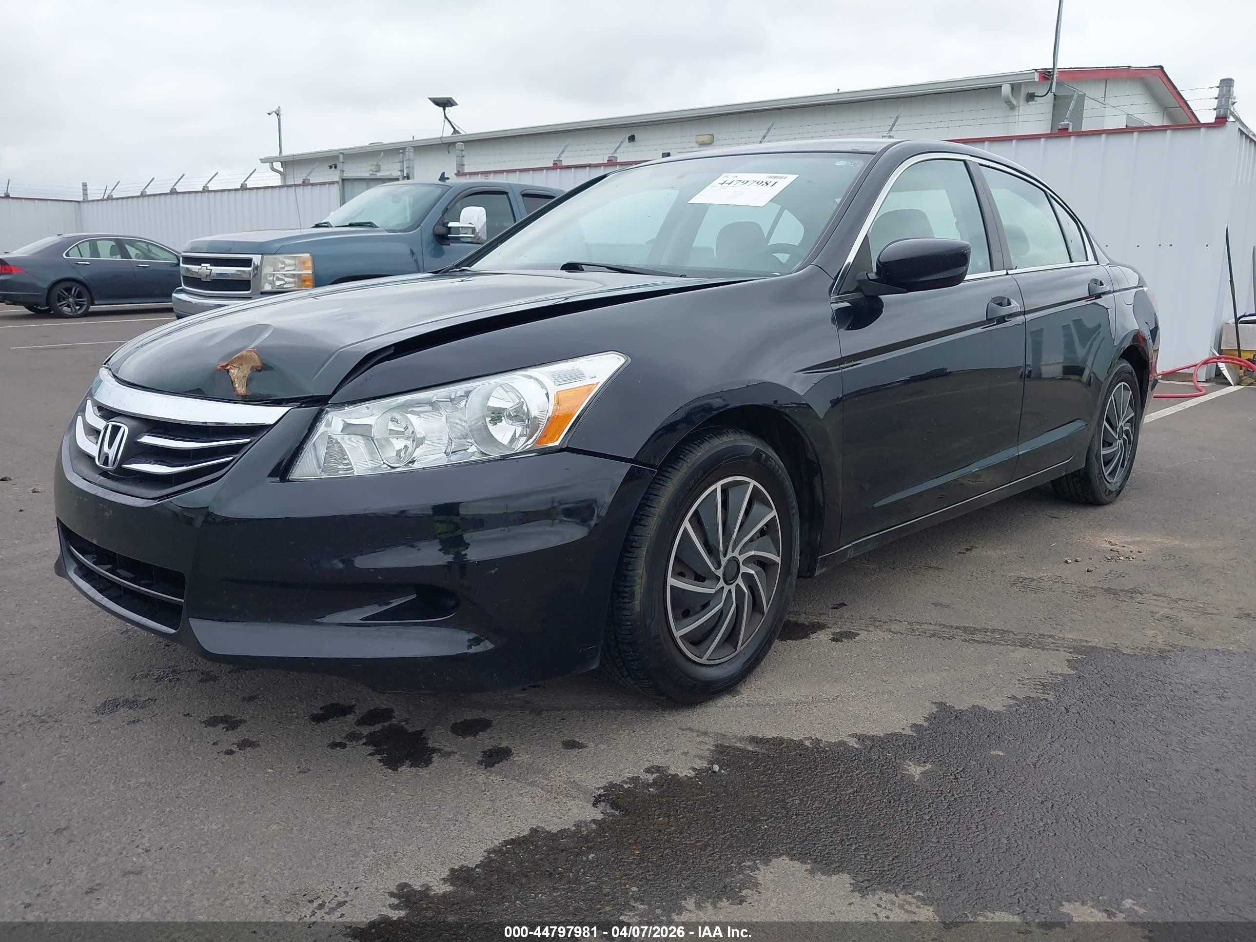 2012 Honda Accord 2.4 Lx Black vin: 1HGCP2F32CA058780