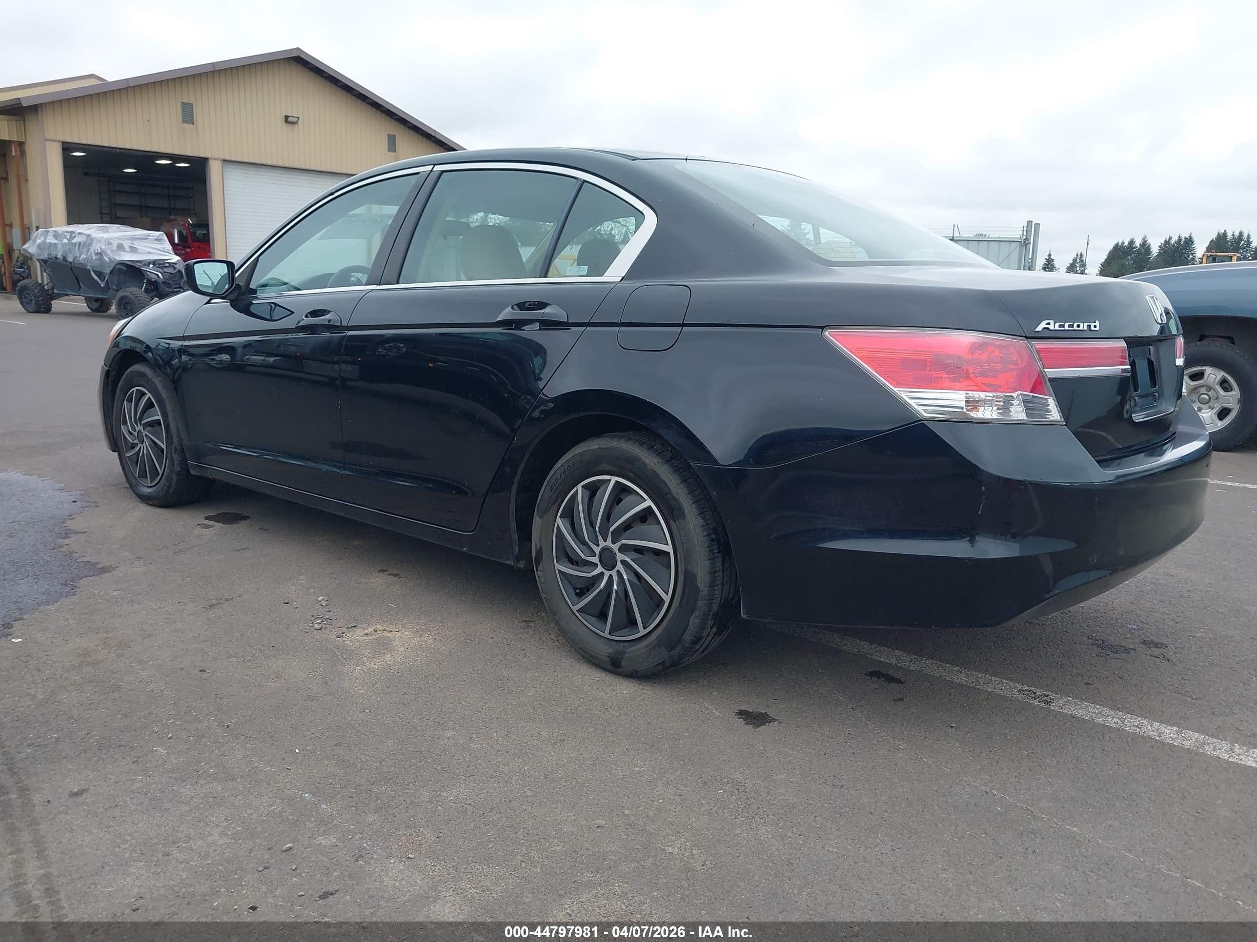 2012 Honda Accord 2.4 Lx Black vin: 1HGCP2F32CA058780