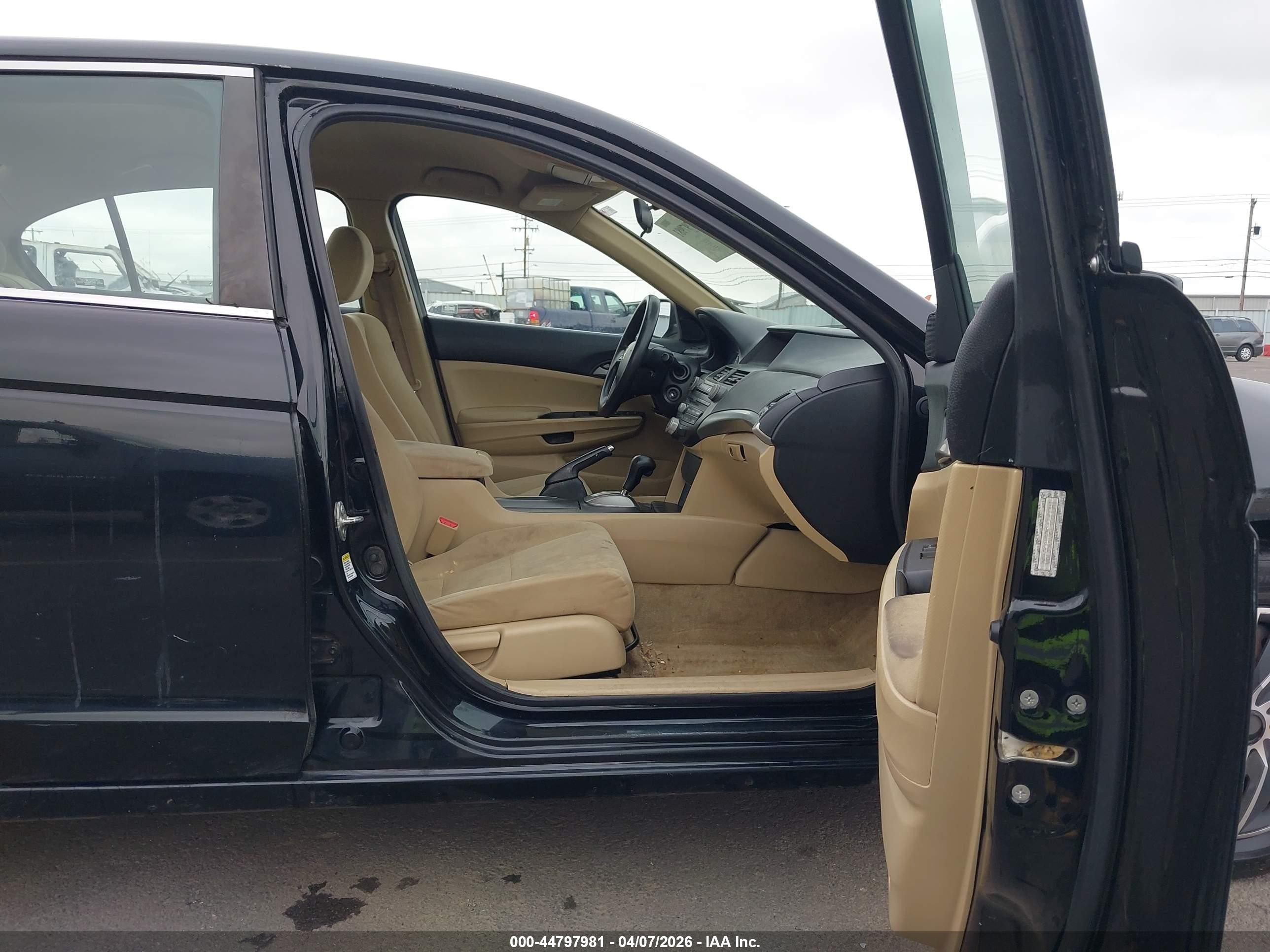 2012 Honda Accord 2.4 Lx Black vin: 1HGCP2F32CA058780