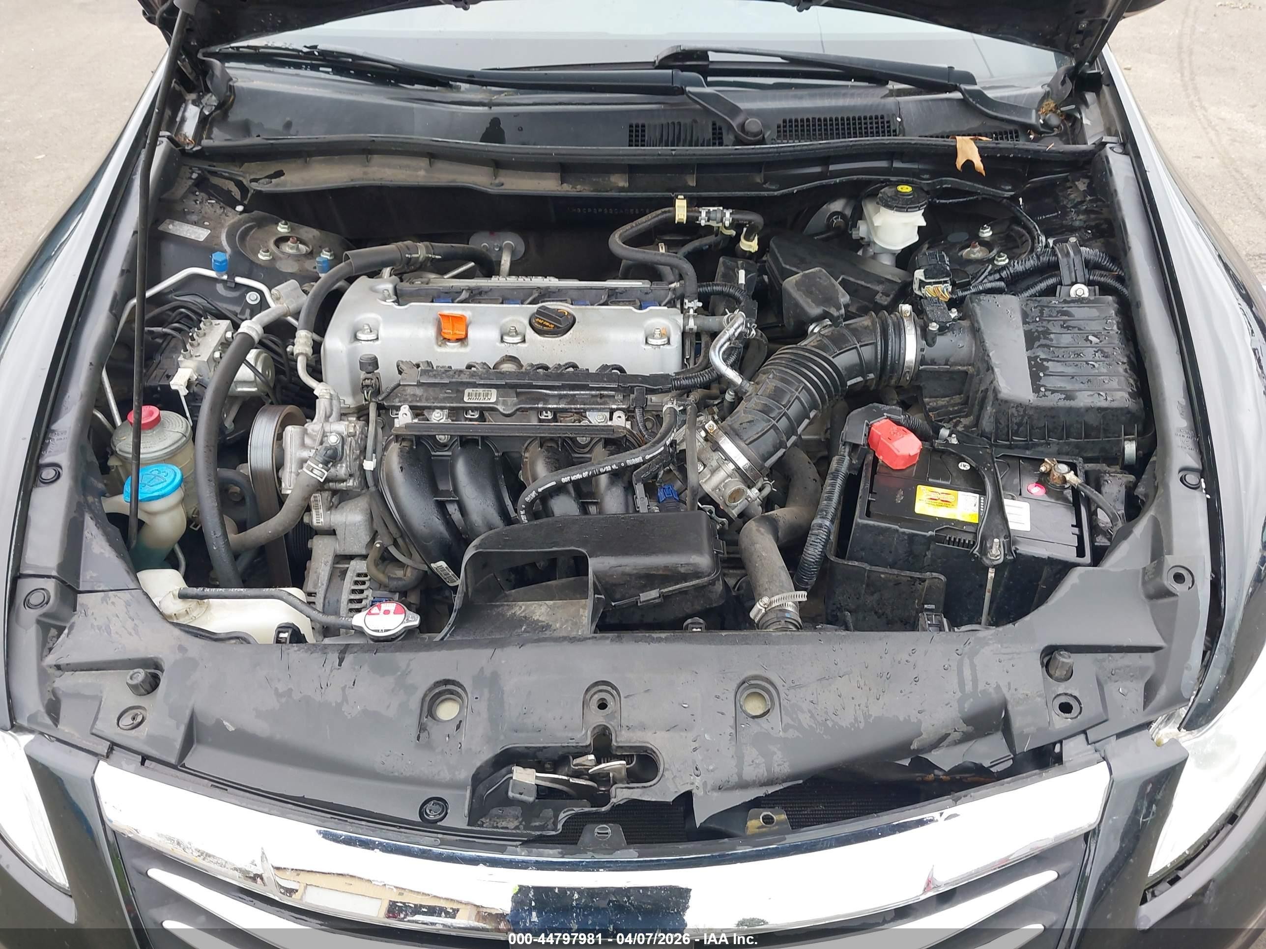 2012 Honda Accord 2.4 Lx Black vin: 1HGCP2F32CA058780