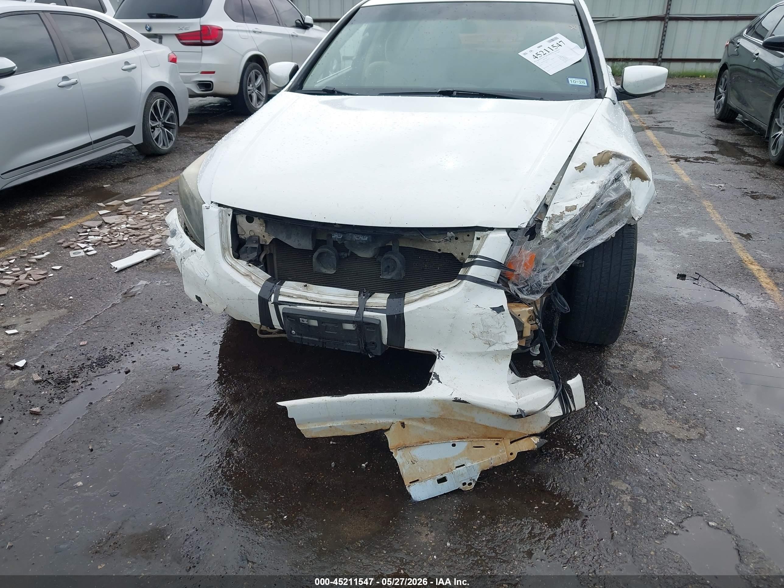 2012 Honda Accord 2.4 Lx White vin: 1HGCP2F32CA081296