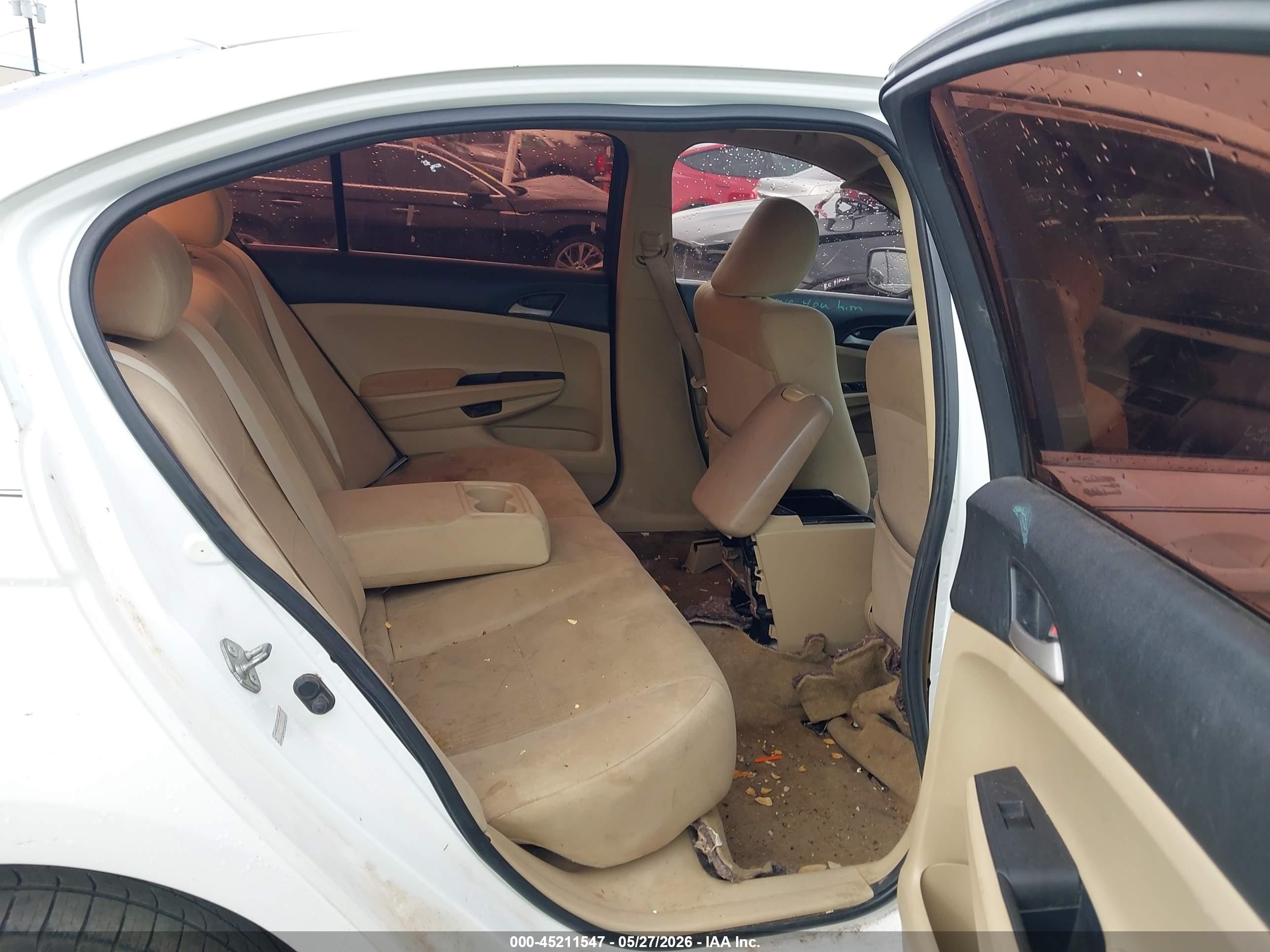 2012 Honda Accord 2.4 Lx White vin: 1HGCP2F32CA081296