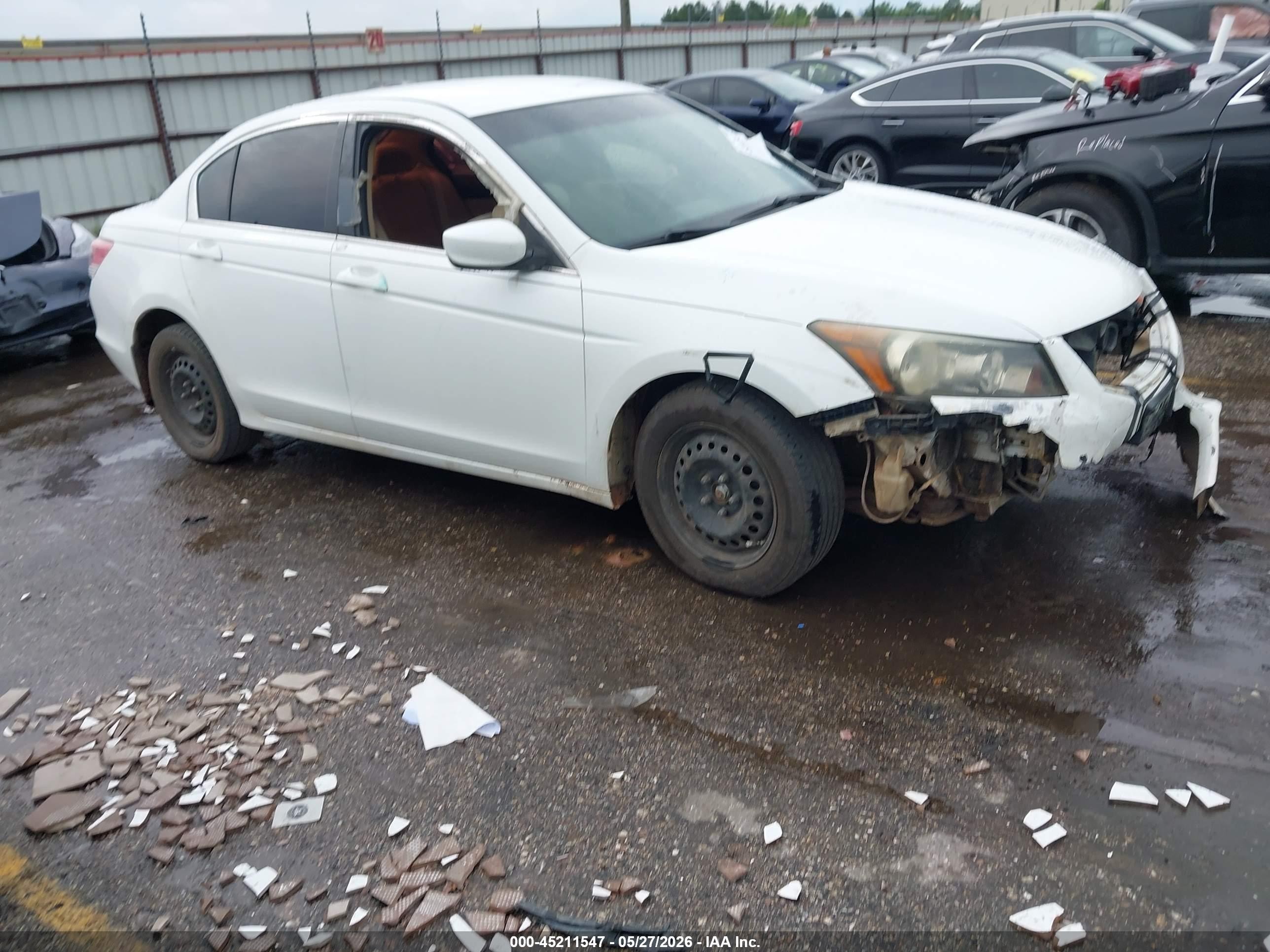 2012 Honda Accord 2.4 Lx White vin: 1HGCP2F32CA081296