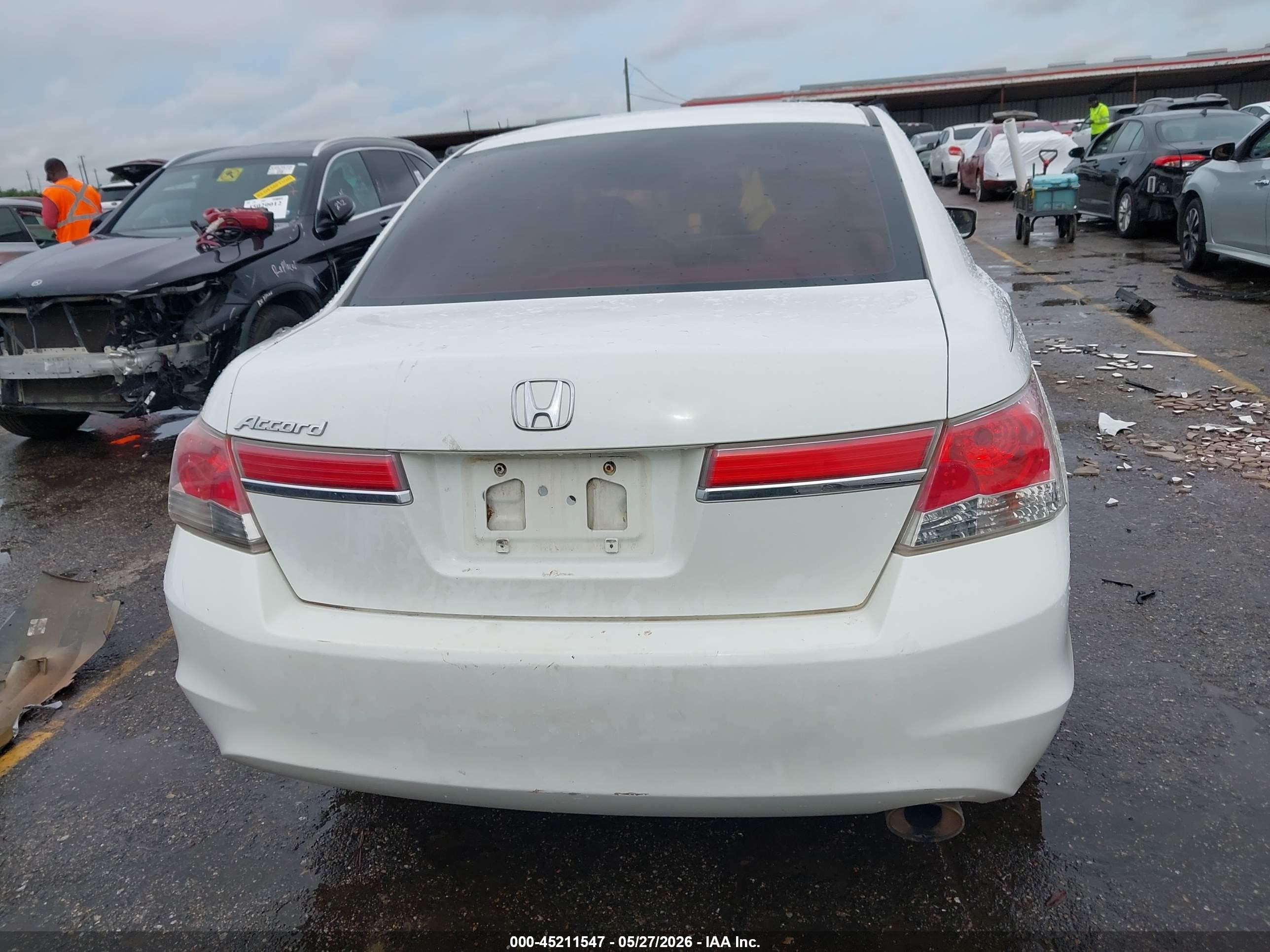 2012 Honda Accord 2.4 Lx White vin: 1HGCP2F32CA081296