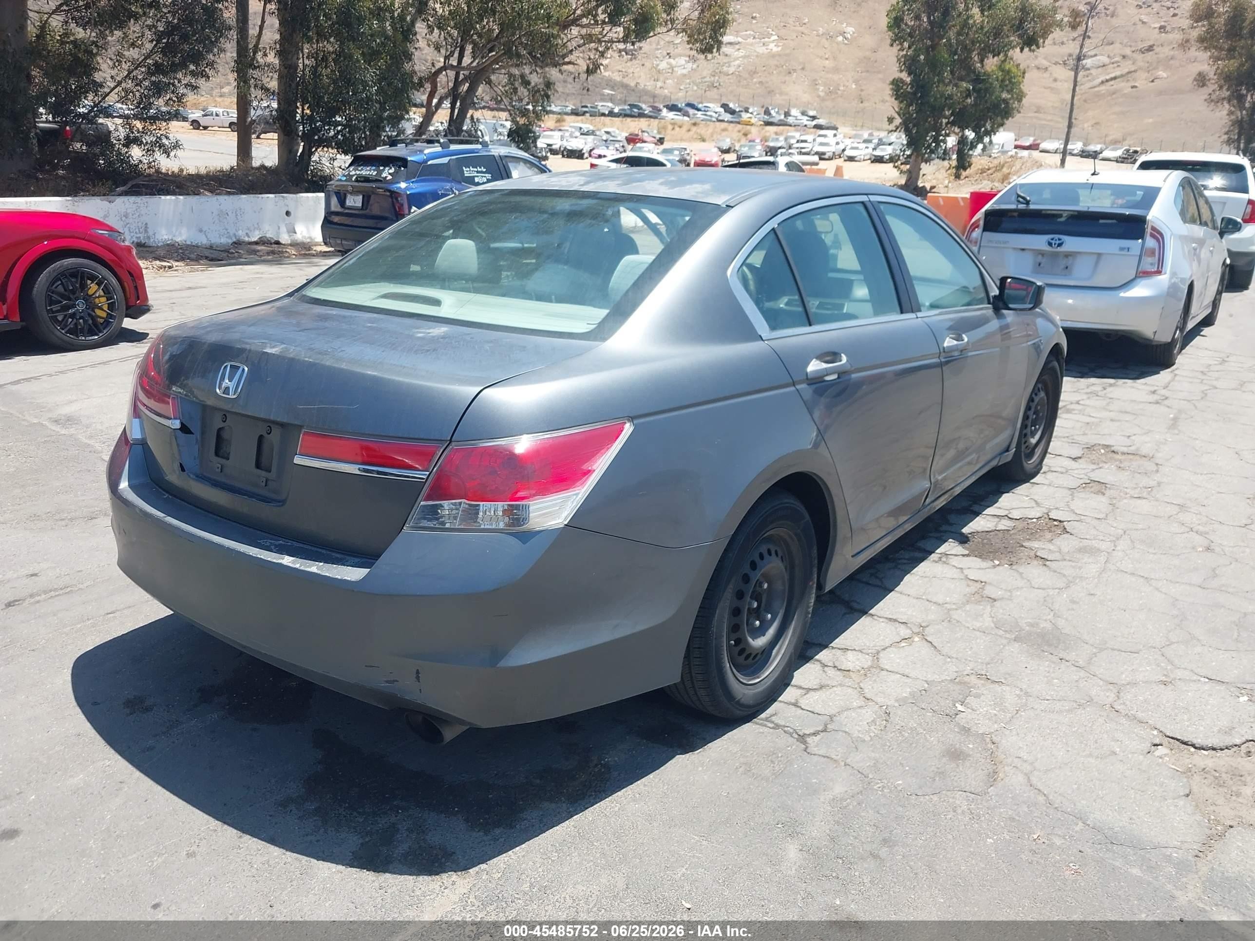 2012 Honda Accord 2.4 Lx Gray vin: 1HGCP2F32CA114605