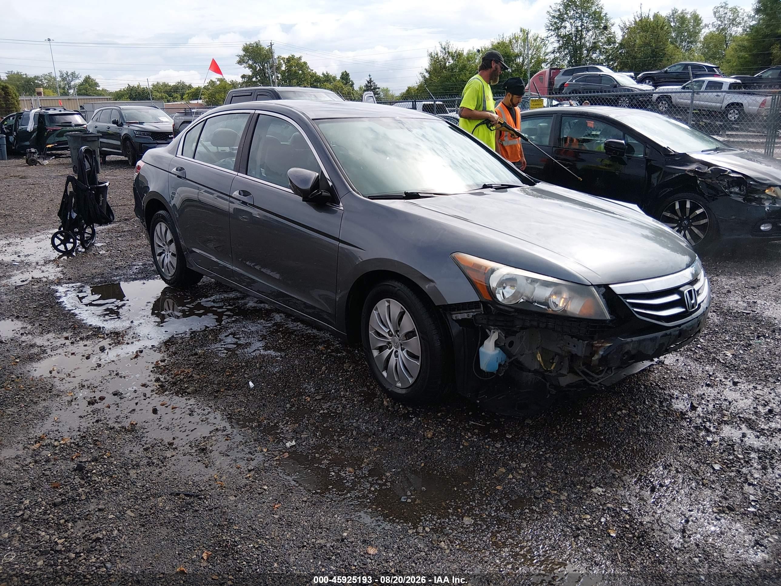 2012 Honda Accord Sdn Lx Gray vin: 1HGCP2F32CA150049