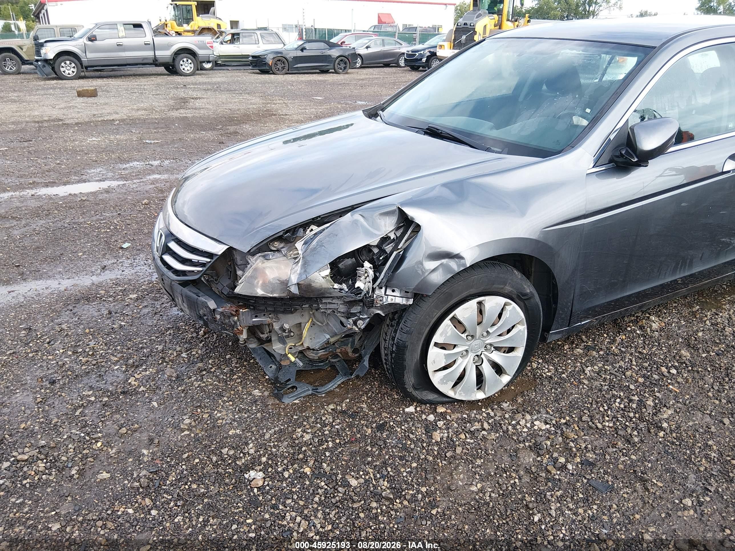 2012 Honda Accord Sdn Lx Gray vin: 1HGCP2F32CA150049