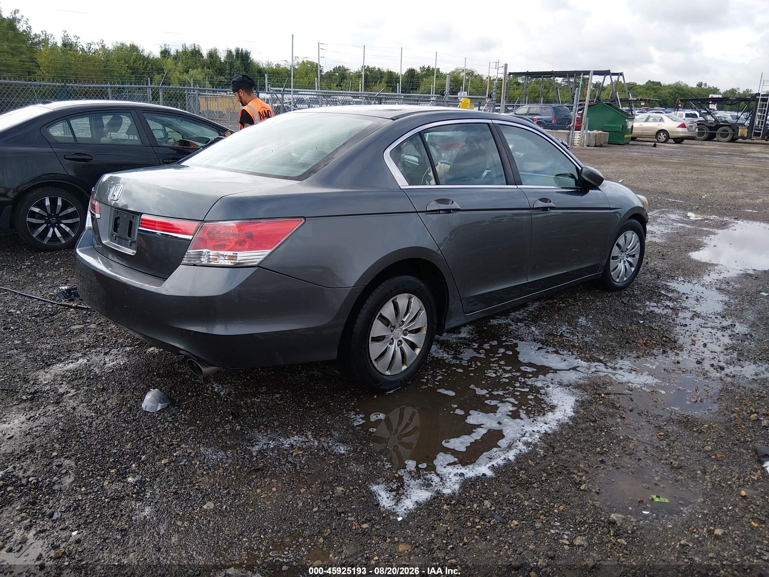 2012 Honda Accord Sdn Lx Gray vin: 1HGCP2F32CA150049