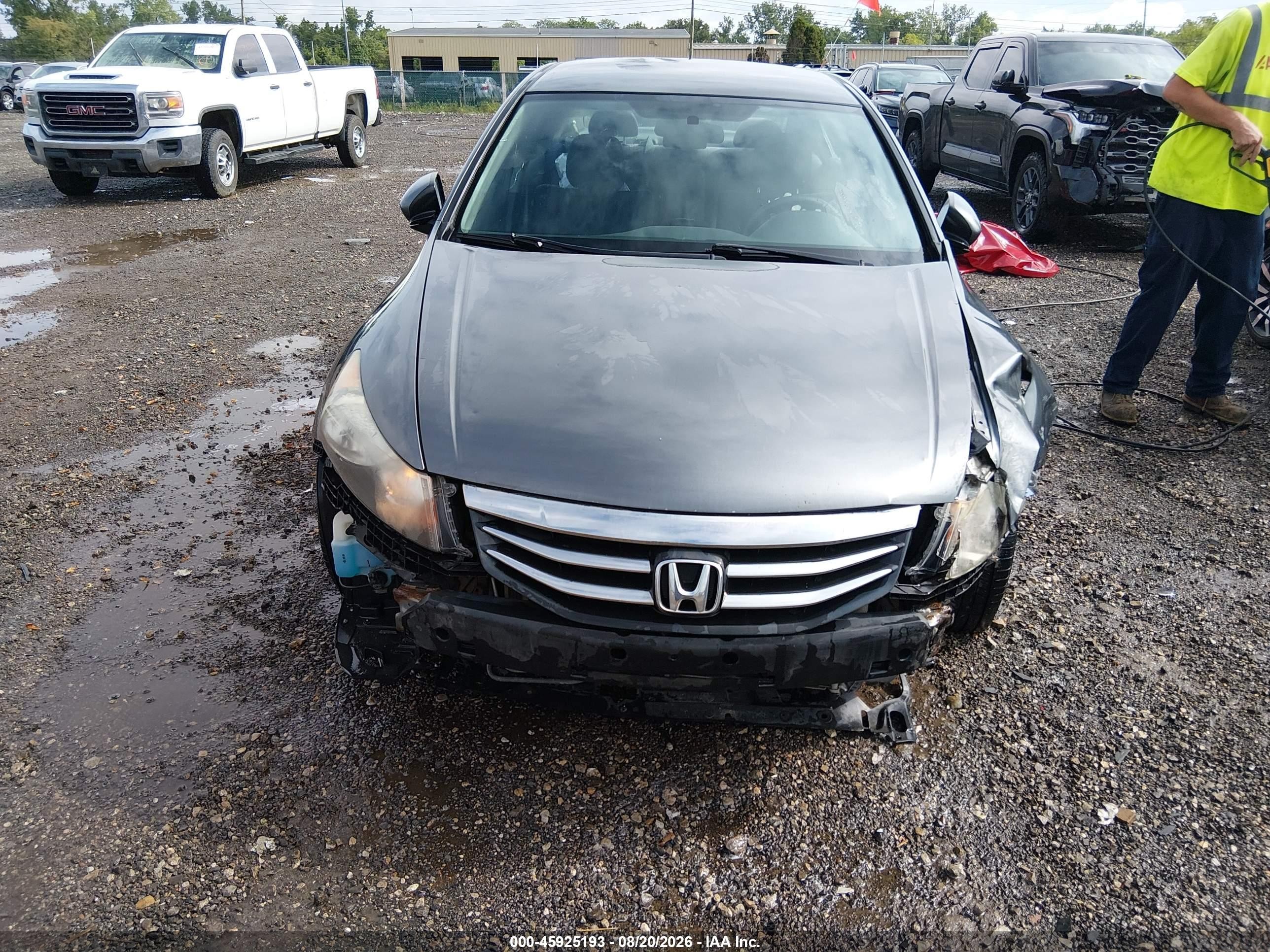 2012 Honda Accord Sdn Lx Gray vin: 1HGCP2F32CA150049