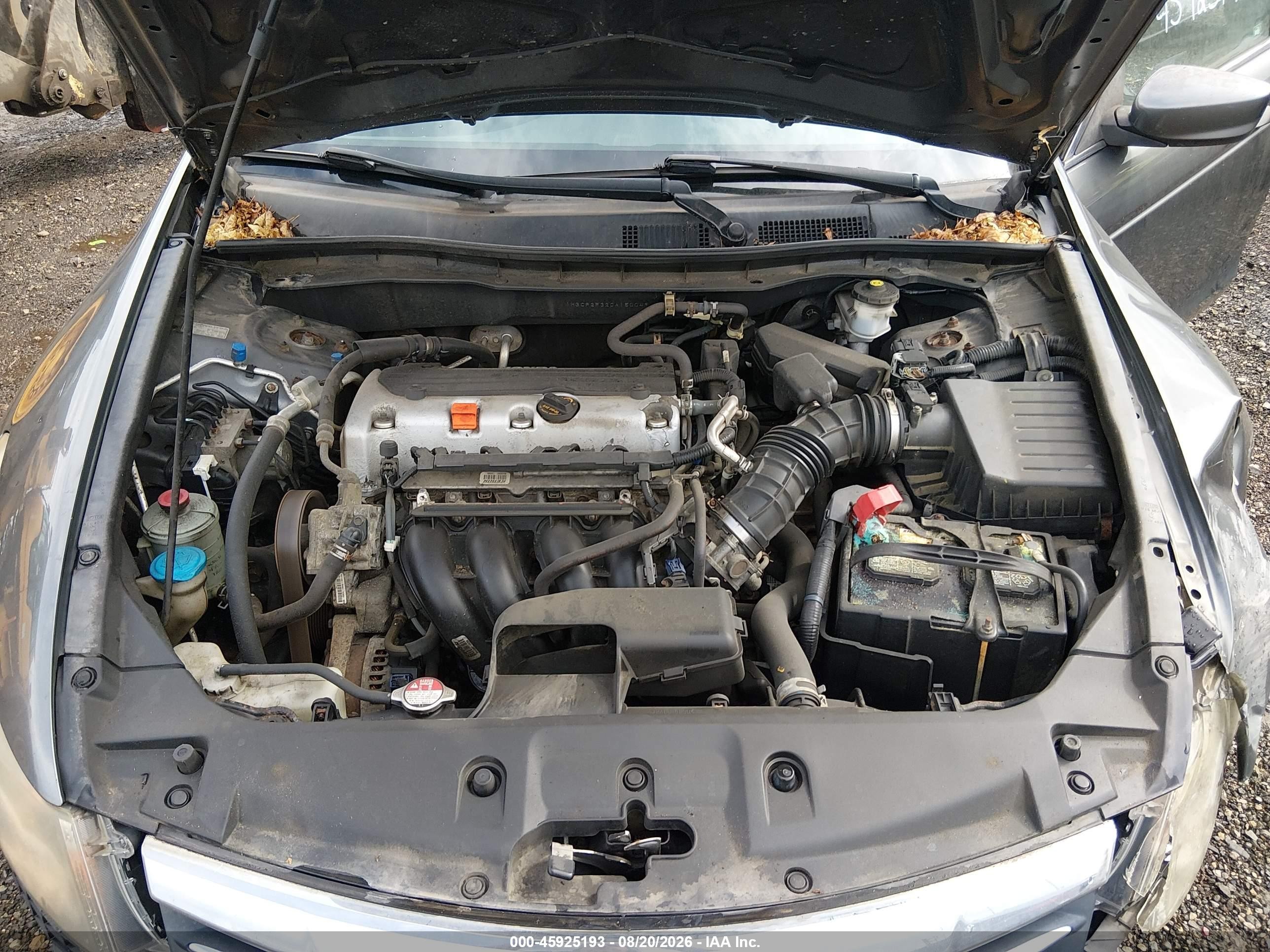 2012 Honda Accord Sdn Lx Gray vin: 1HGCP2F32CA150049