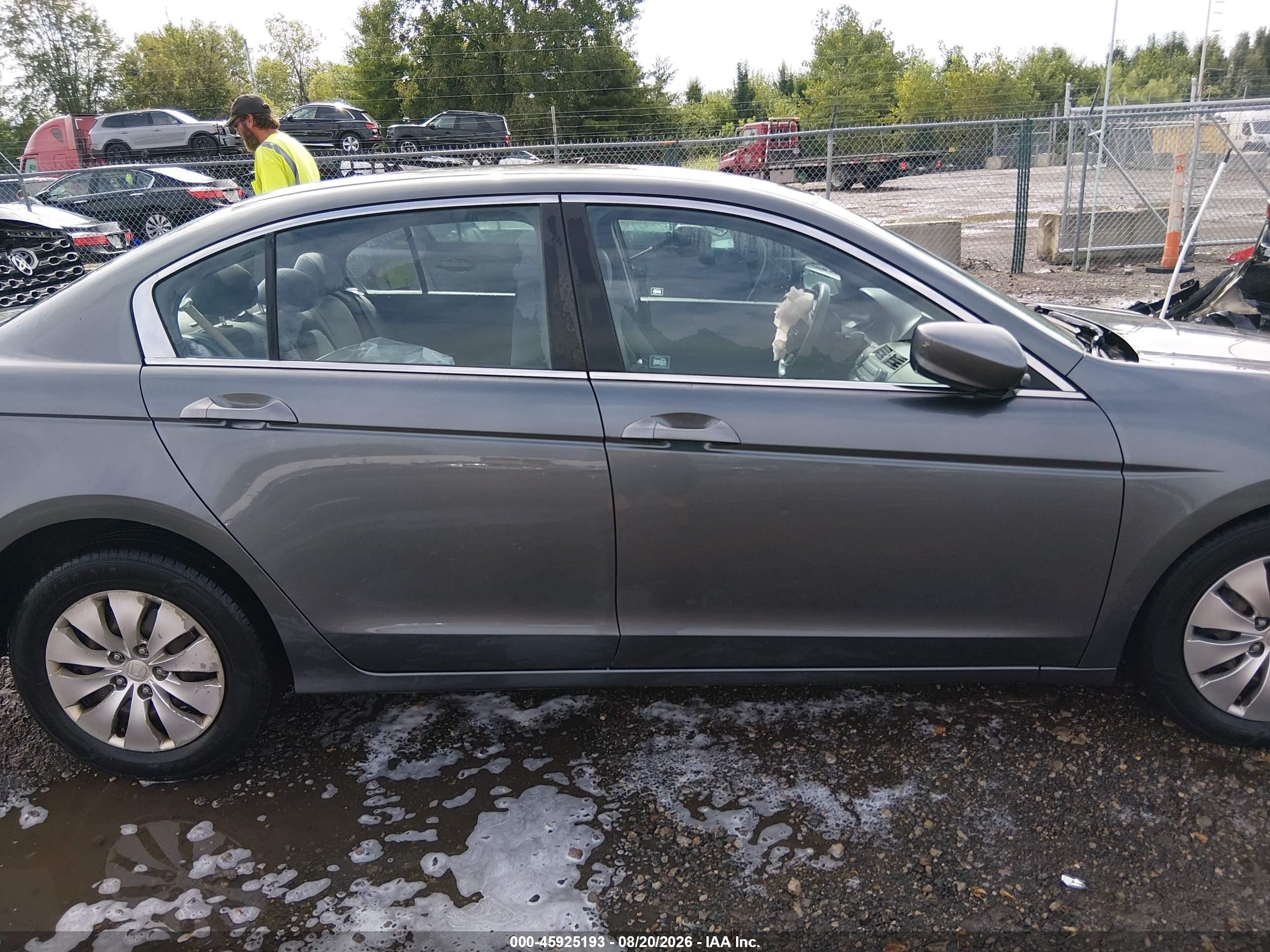2012 Honda Accord Sdn Lx Gray vin: 1HGCP2F32CA150049