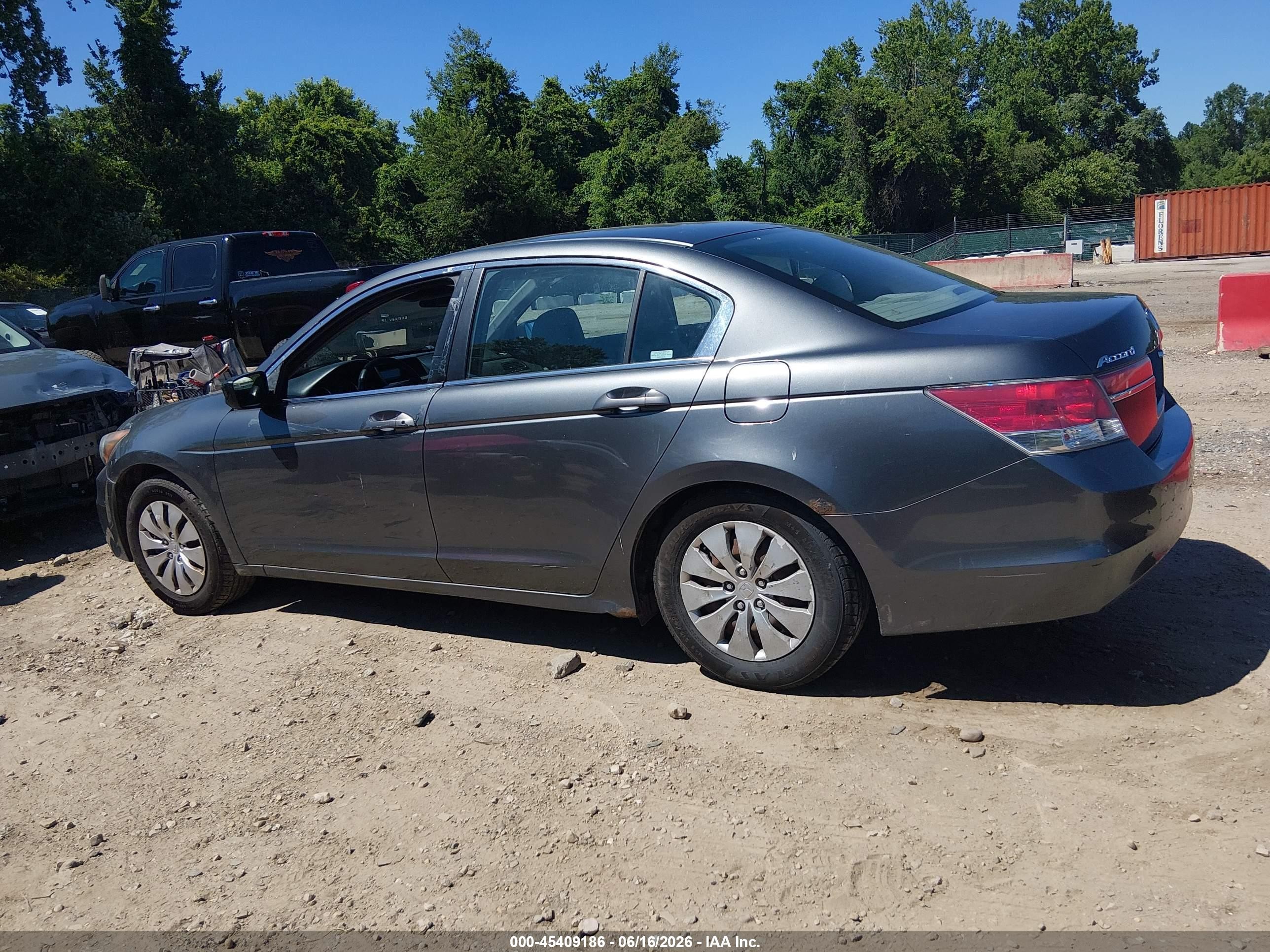 2012 Honda Accord 2.4 Lx Gray vin: 1HGCP2F32CA154005