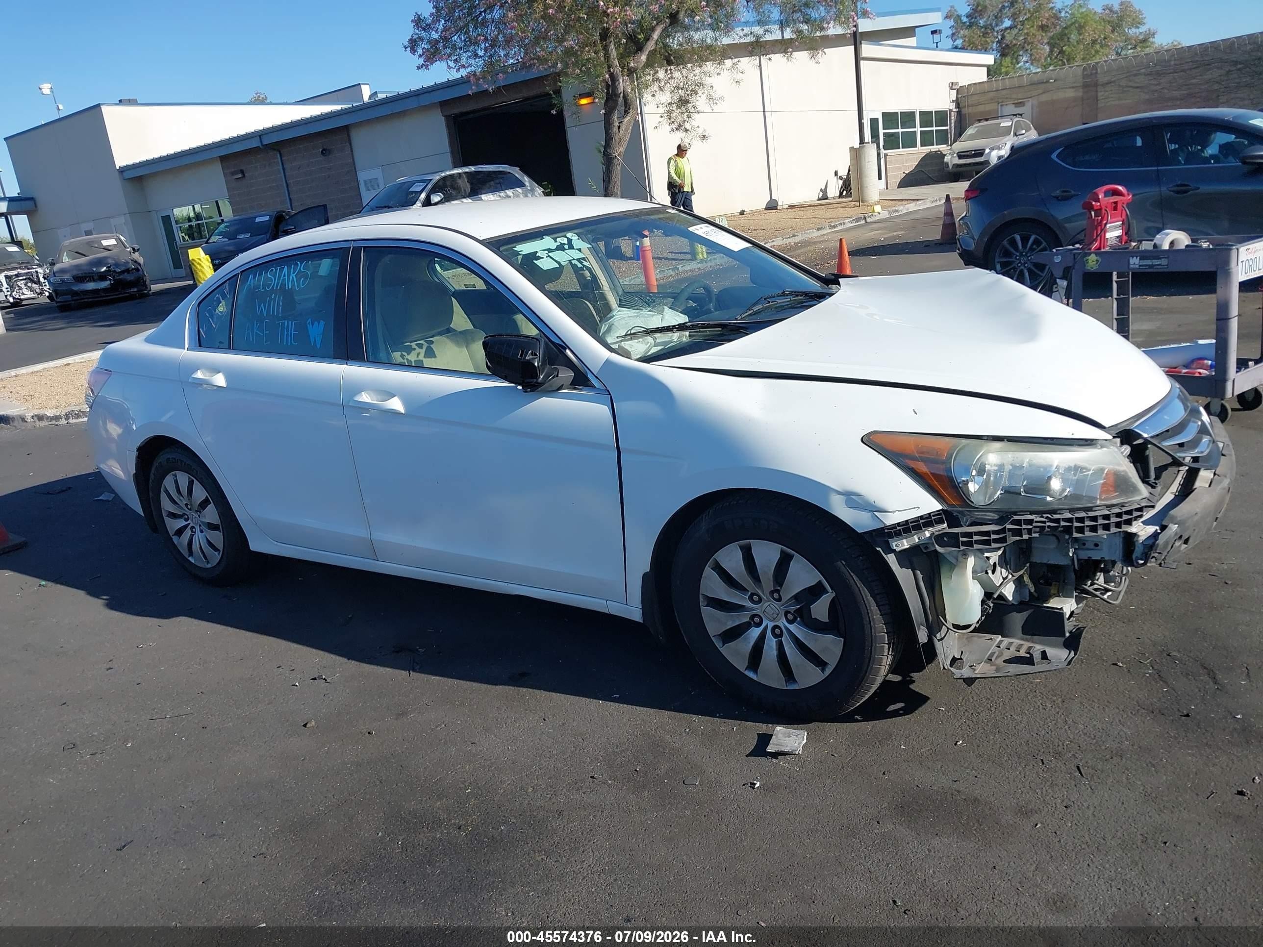2012 Honda Accord Sdn Lx White vin: 1HGCP2F32CA167644