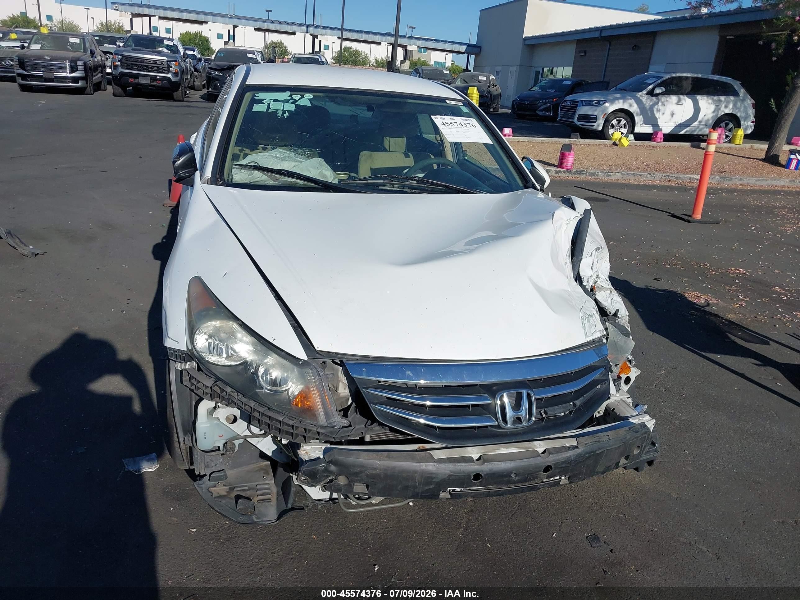 2012 Honda Accord Sdn Lx White vin: 1HGCP2F32CA167644