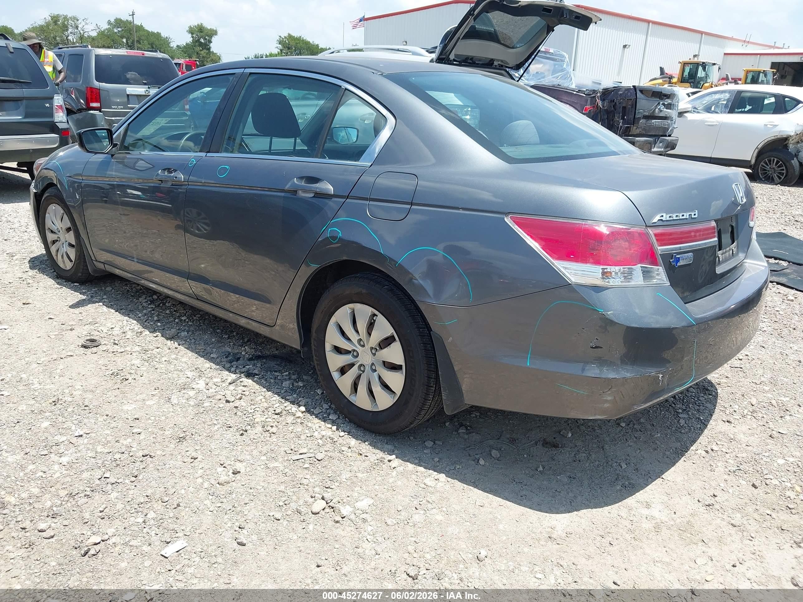 2012 Honda Accord 2.4 Lx Gray vin: 1HGCP2F32CA183889