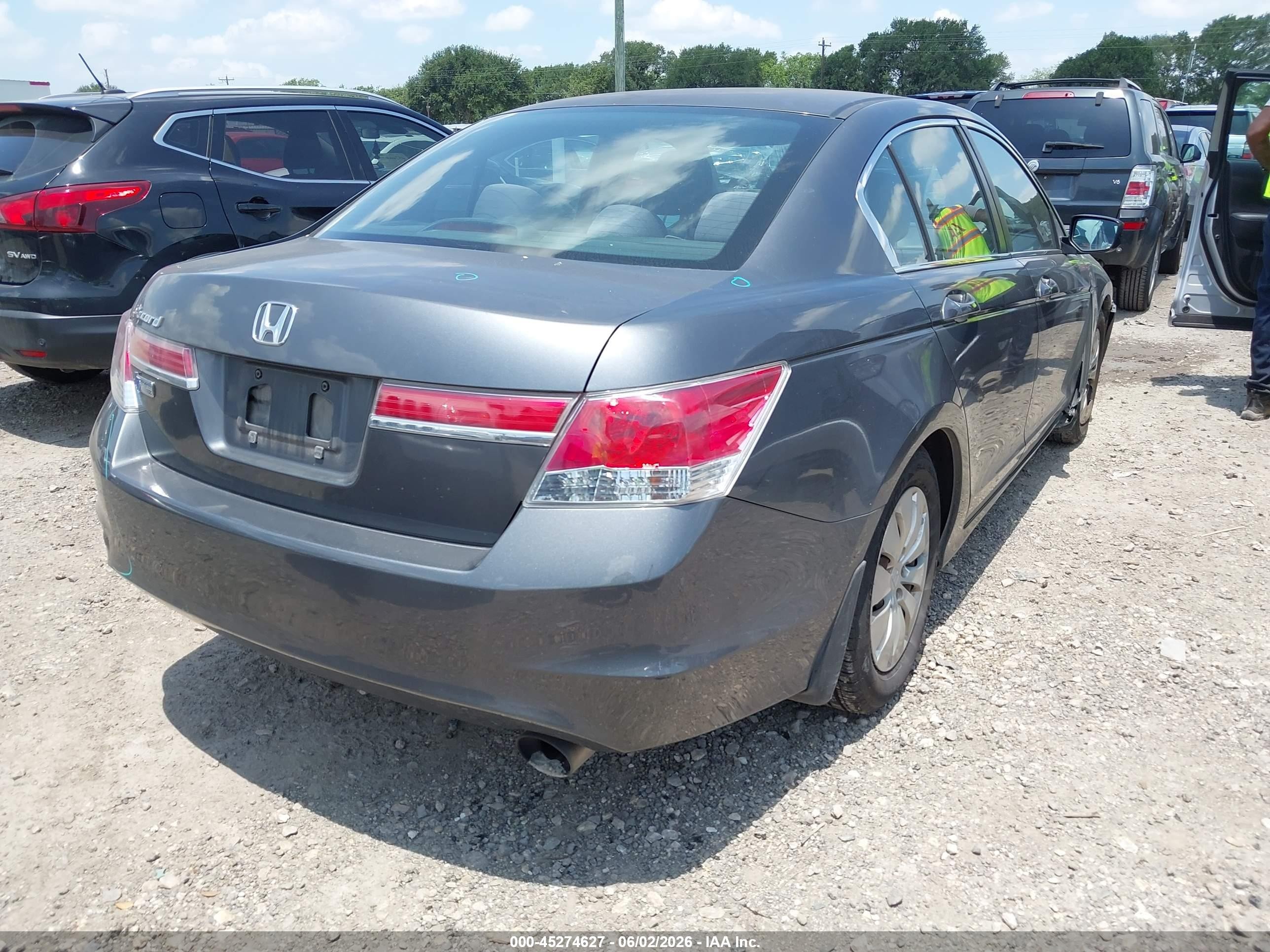 2012 Honda Accord 2.4 Lx Gray vin: 1HGCP2F32CA183889