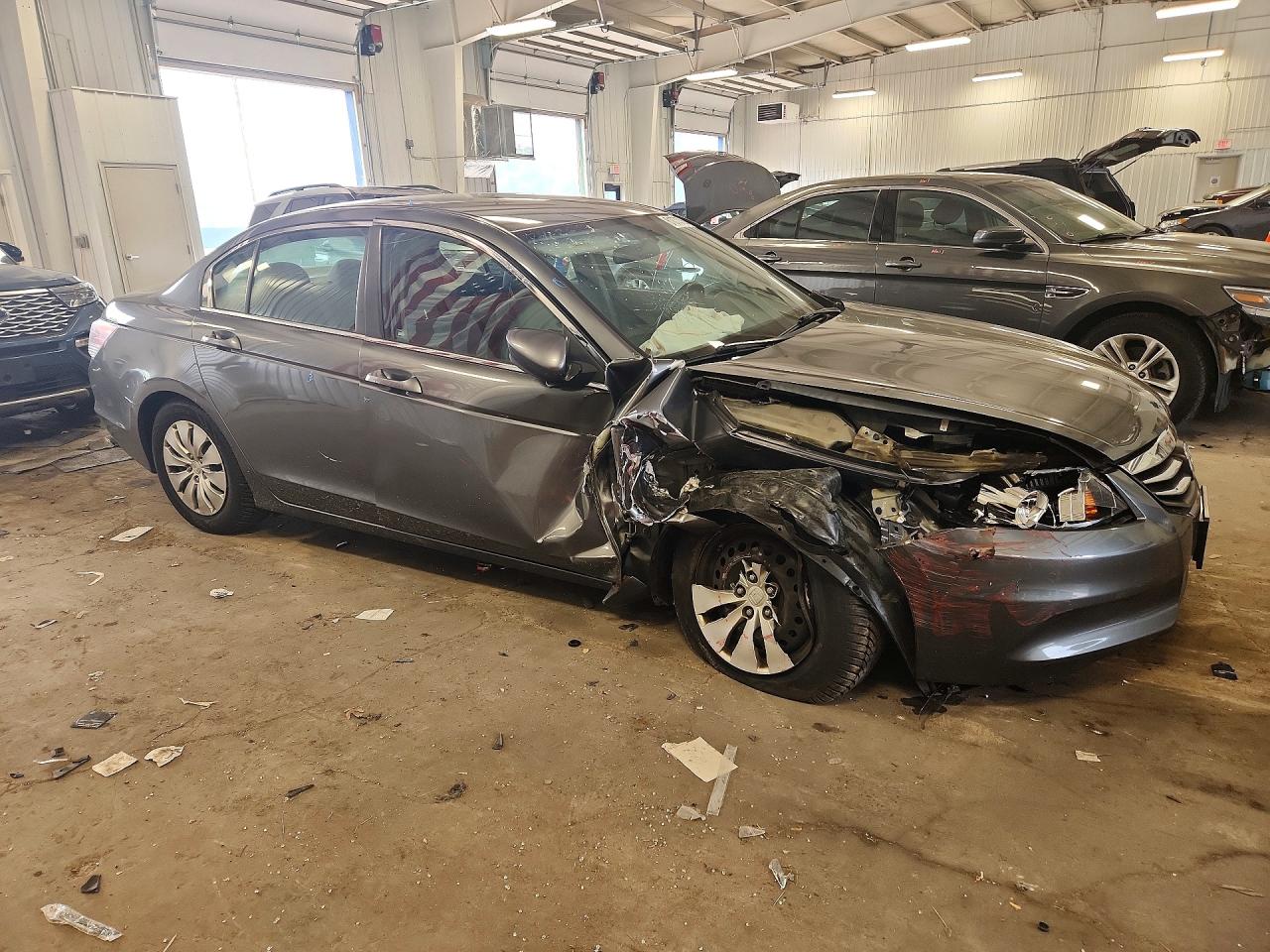 2012 Honda Accord Lx Gray vin: 1HGCP2F32CA205440