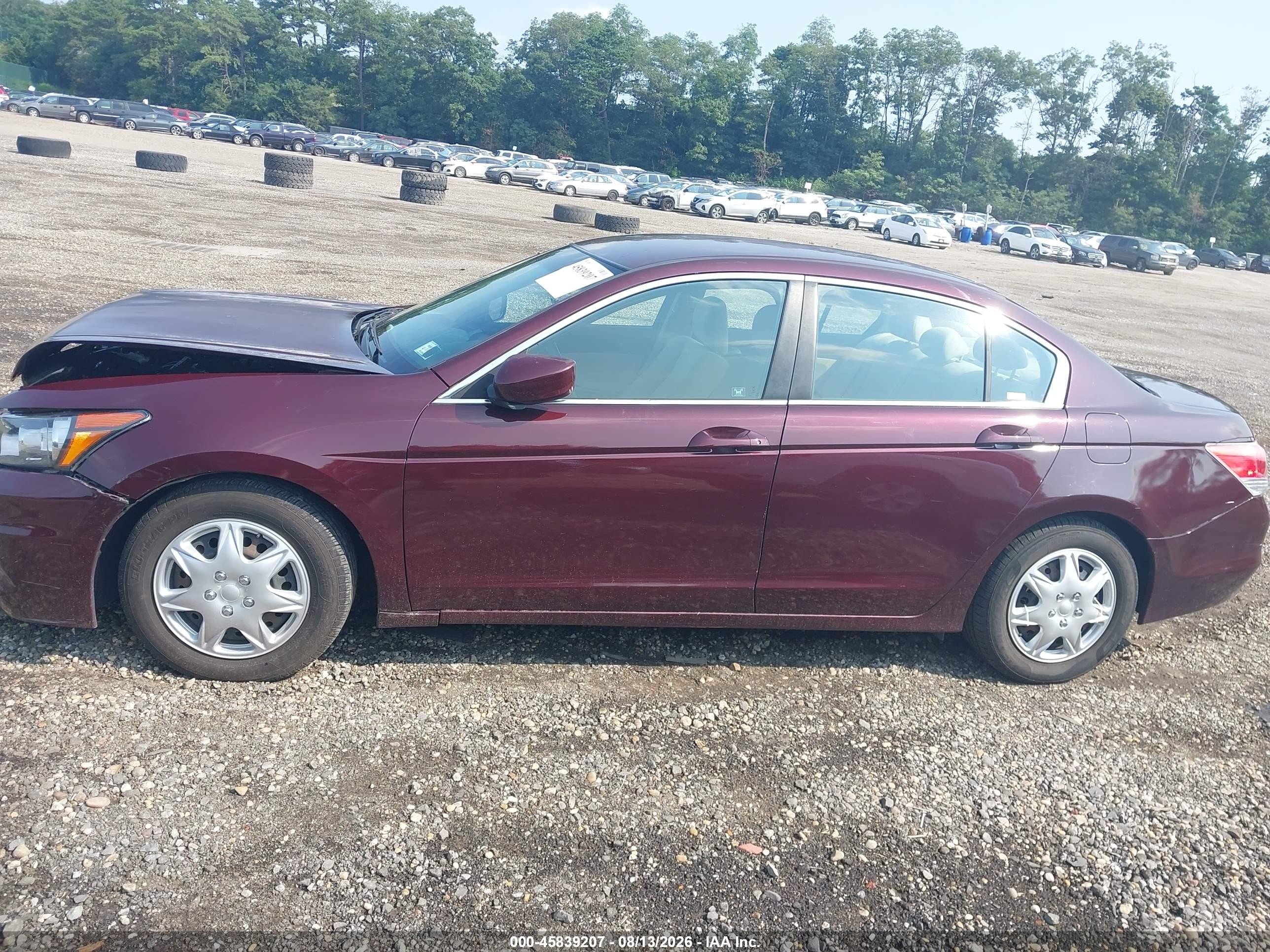 2012 Honda Accord Sdn Lx Burgundy vin: 1HGCP2F32CA208418