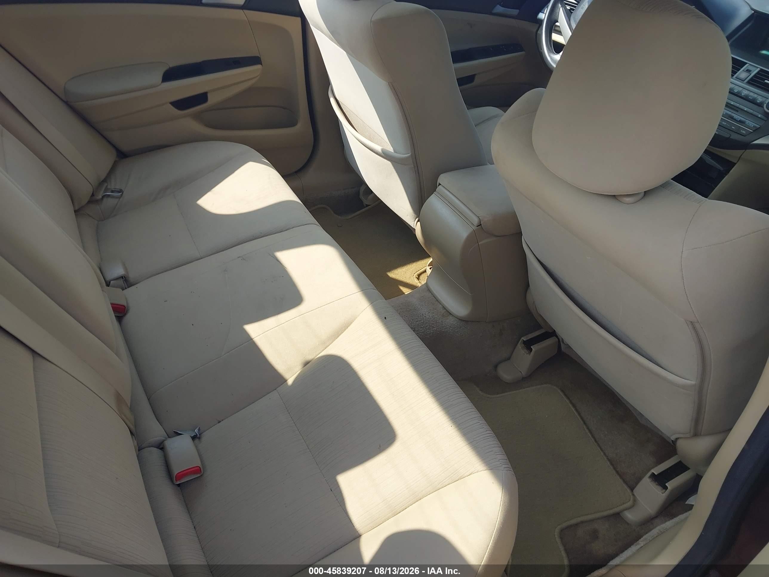 2012 Honda Accord Sdn Lx Burgundy vin: 1HGCP2F32CA208418