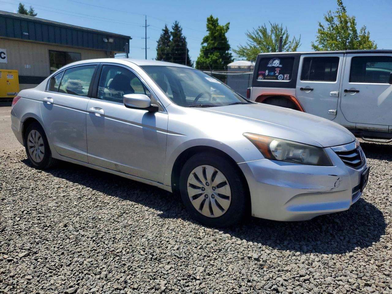 2012 Honda Accord Lx Silver vin: 1HGCP2F32CA214980