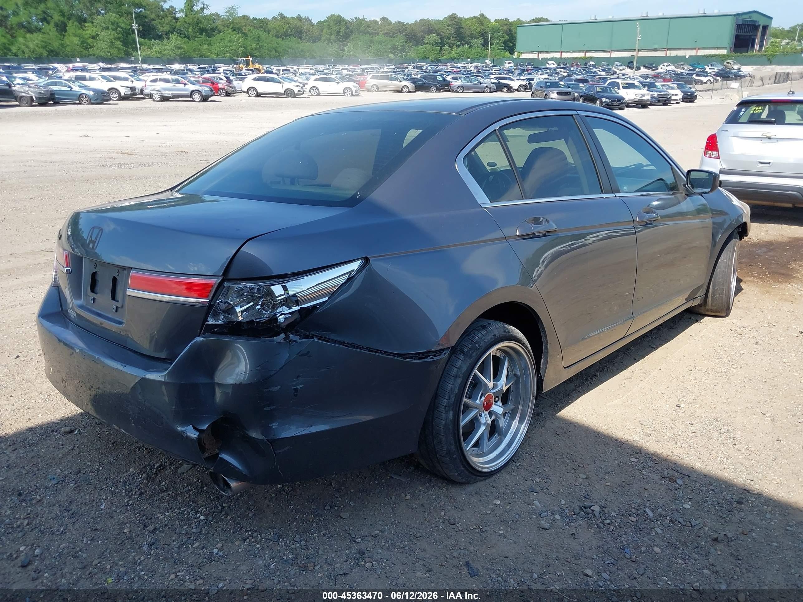 2012 Honda Accord 2.4 Lx Gray vin: 1HGCP2F32CA220245