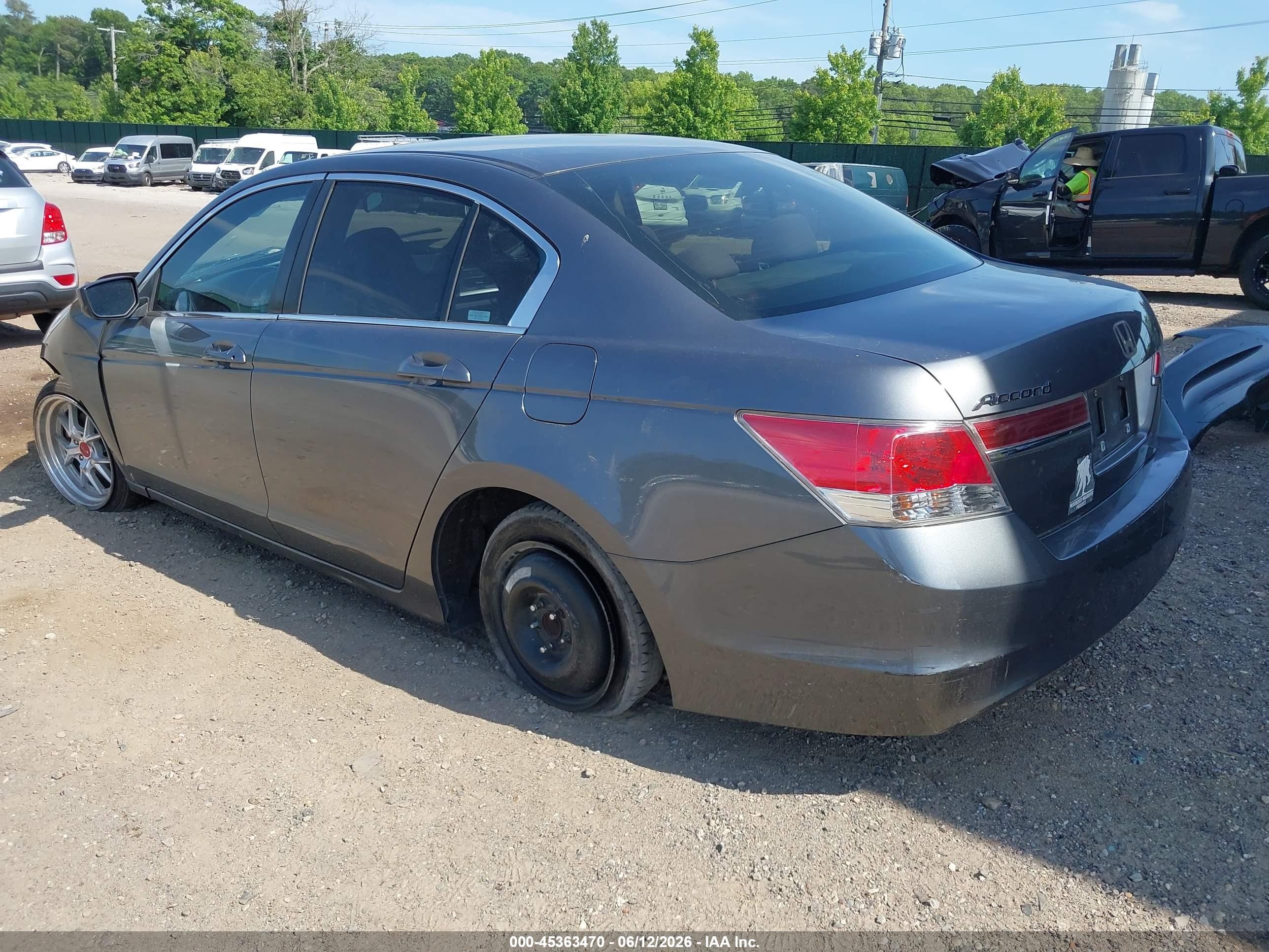 2012 Honda Accord 2.4 Lx Gray vin: 1HGCP2F32CA220245