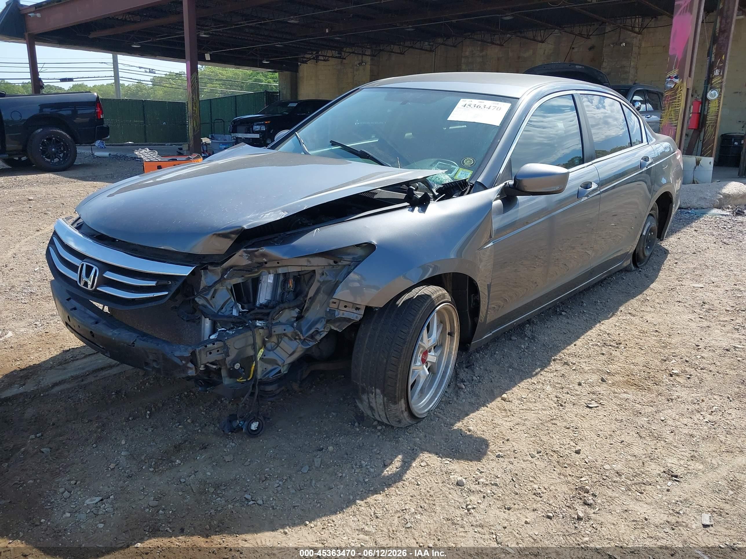 2012 Honda Accord 2.4 Lx Gray vin: 1HGCP2F32CA220245