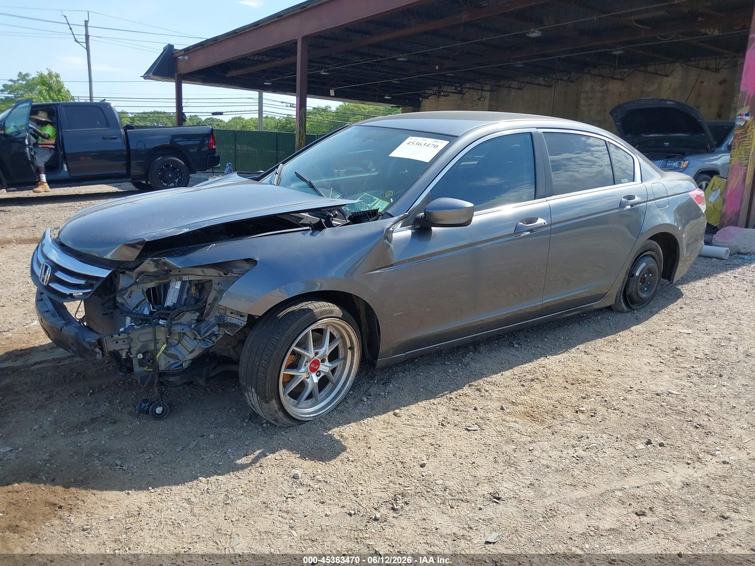 2012 Honda Accord 2.4 Lx Gray vin: 1HGCP2F32CA220245