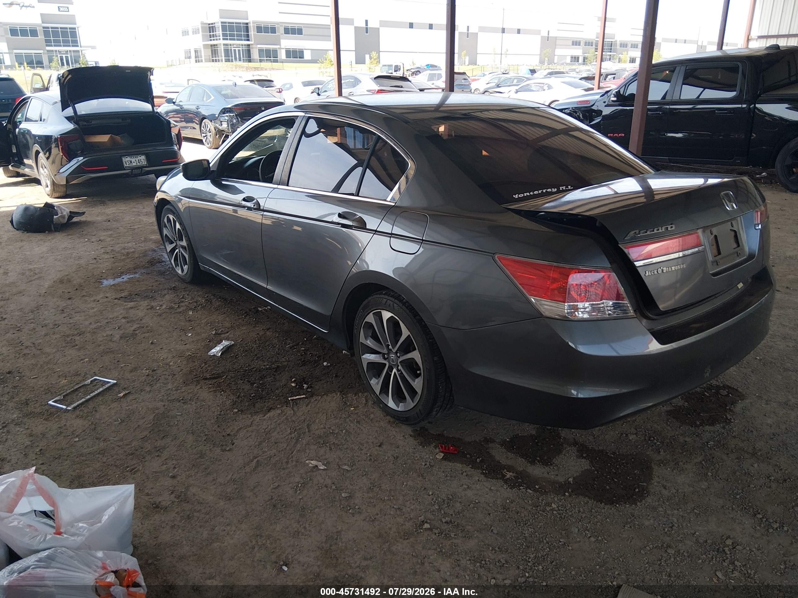2012 Honda Accord Sdn Lx Gray vin: 1HGCP2F32CA222092