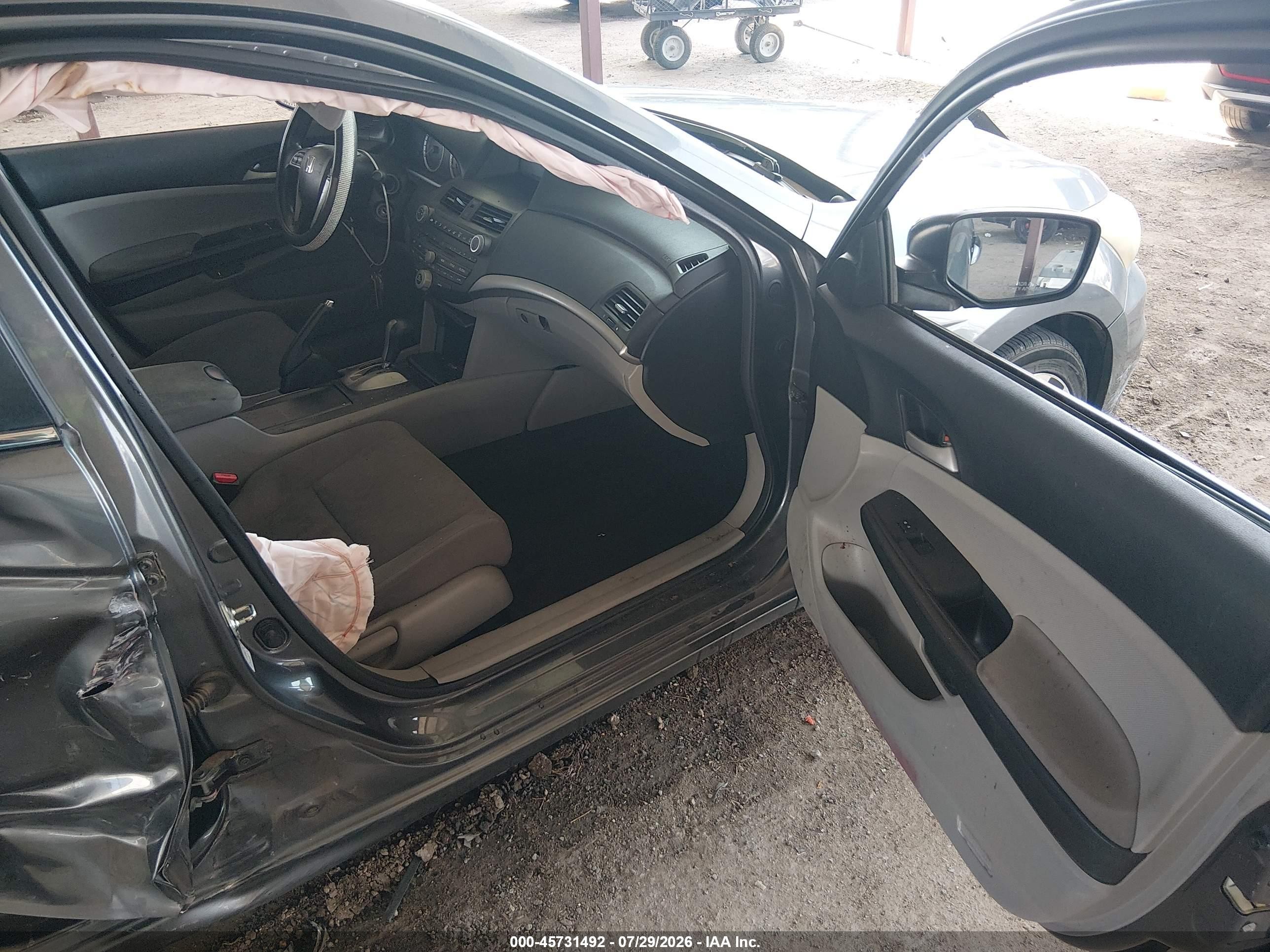 2012 Honda Accord Sdn Lx Gray vin: 1HGCP2F32CA222092