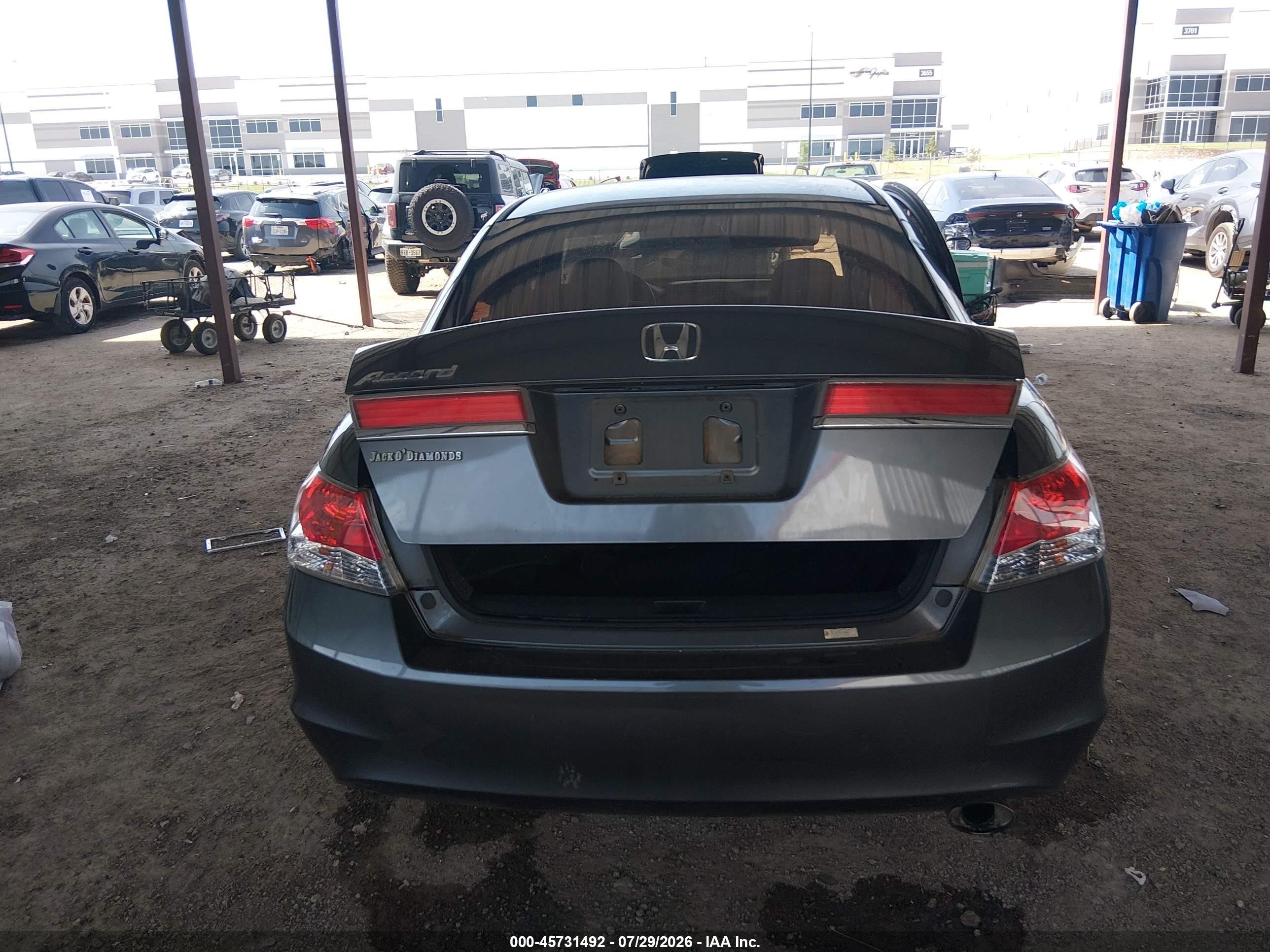 2012 Honda Accord Sdn Lx Gray vin: 1HGCP2F32CA222092