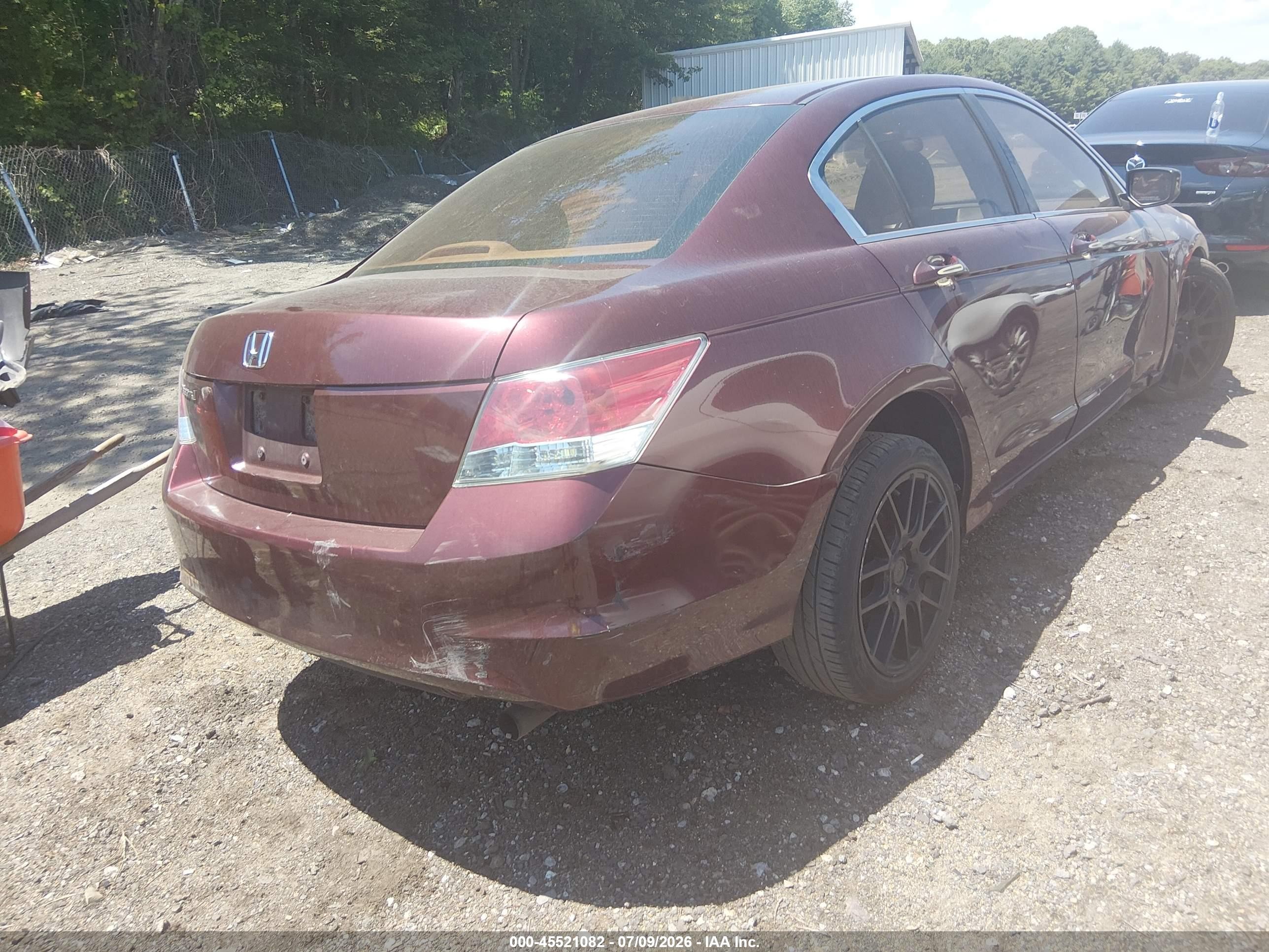 2010 Honda Accord 2.4 Lx Темно-бордовый vin: 1HGCP2F33AA003042