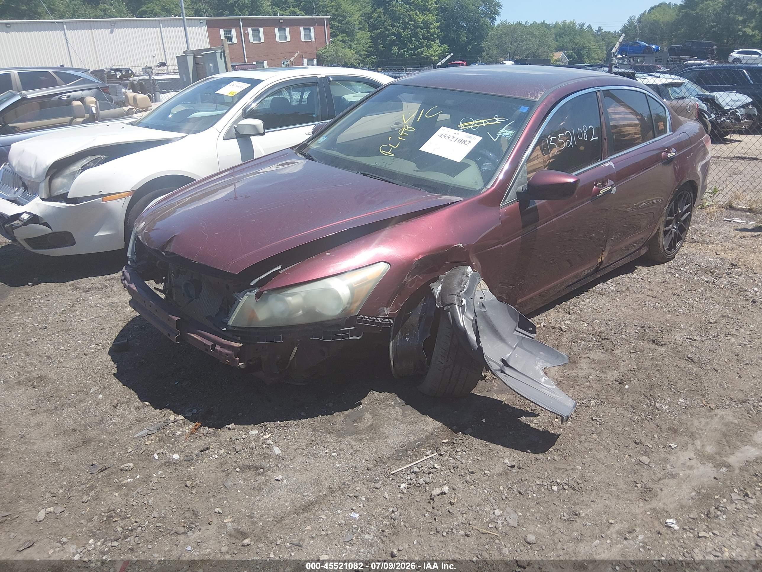 2010 Honda Accord 2.4 Lx Темно-бордовый vin: 1HGCP2F33AA003042