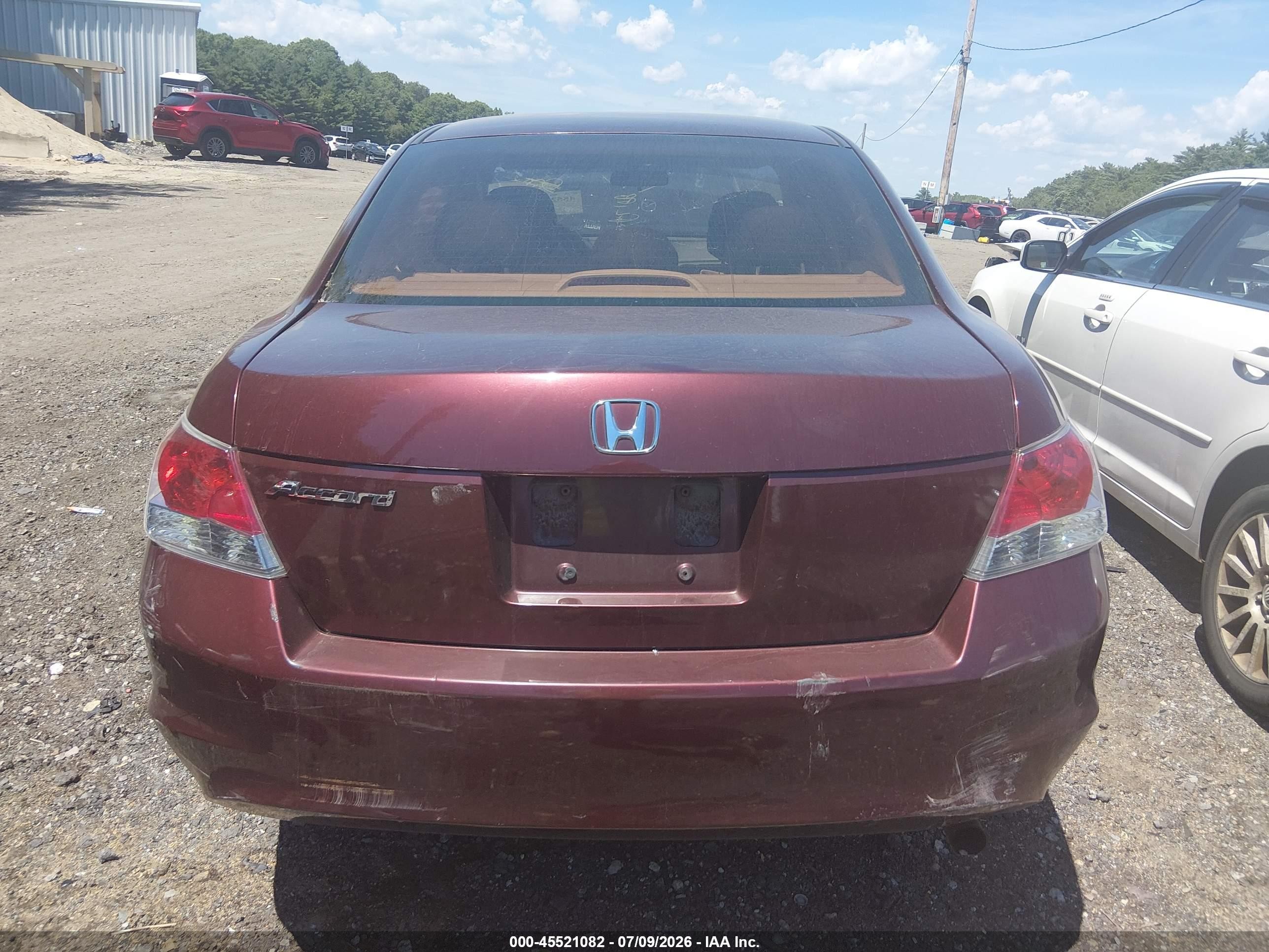 2010 Honda Accord 2.4 Lx Темно-бордовый vin: 1HGCP2F33AA003042