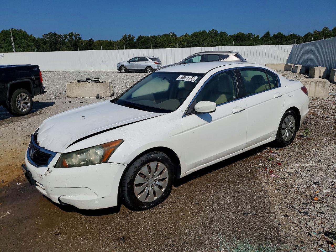 2010 Honda Accord Lx White vin: 1HGCP2F33AA013893