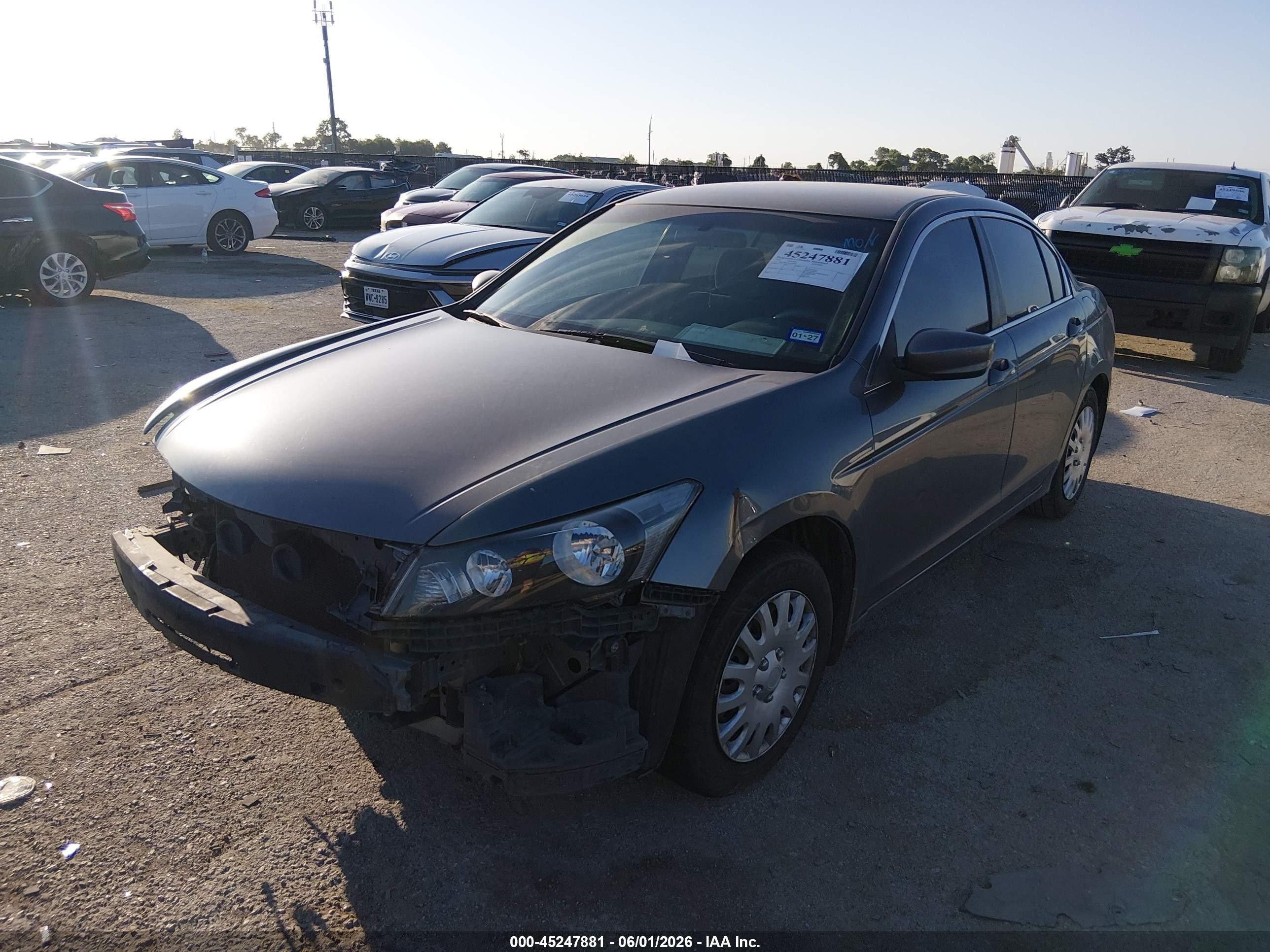 2010 Honda Accord 2.4 Lx Gray vin: 1HGCP2F33AA080980
