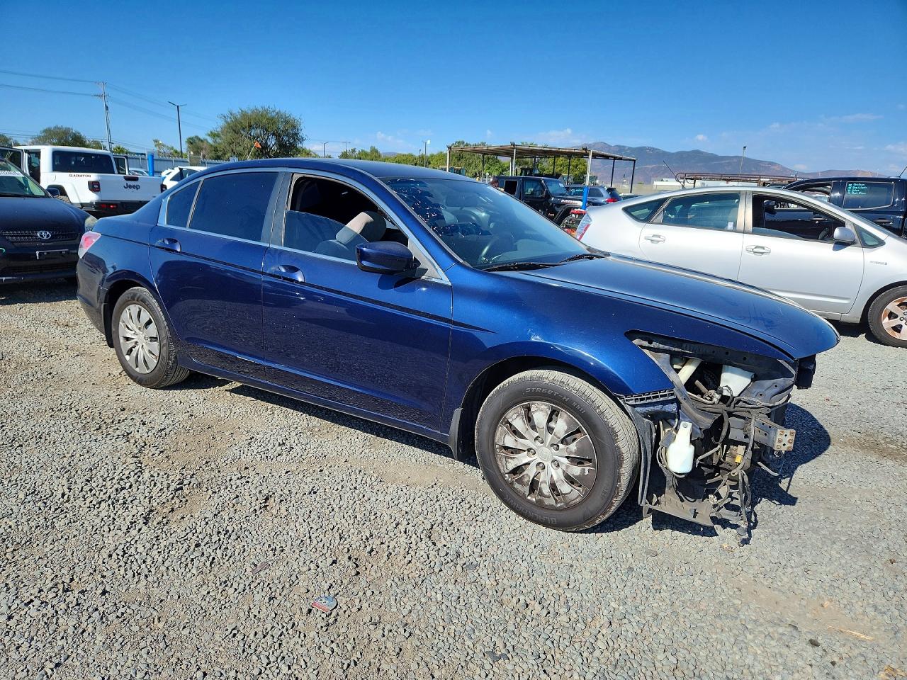 2010 Honda Accord Lx Blue vin: 1HGCP2F33AA106512